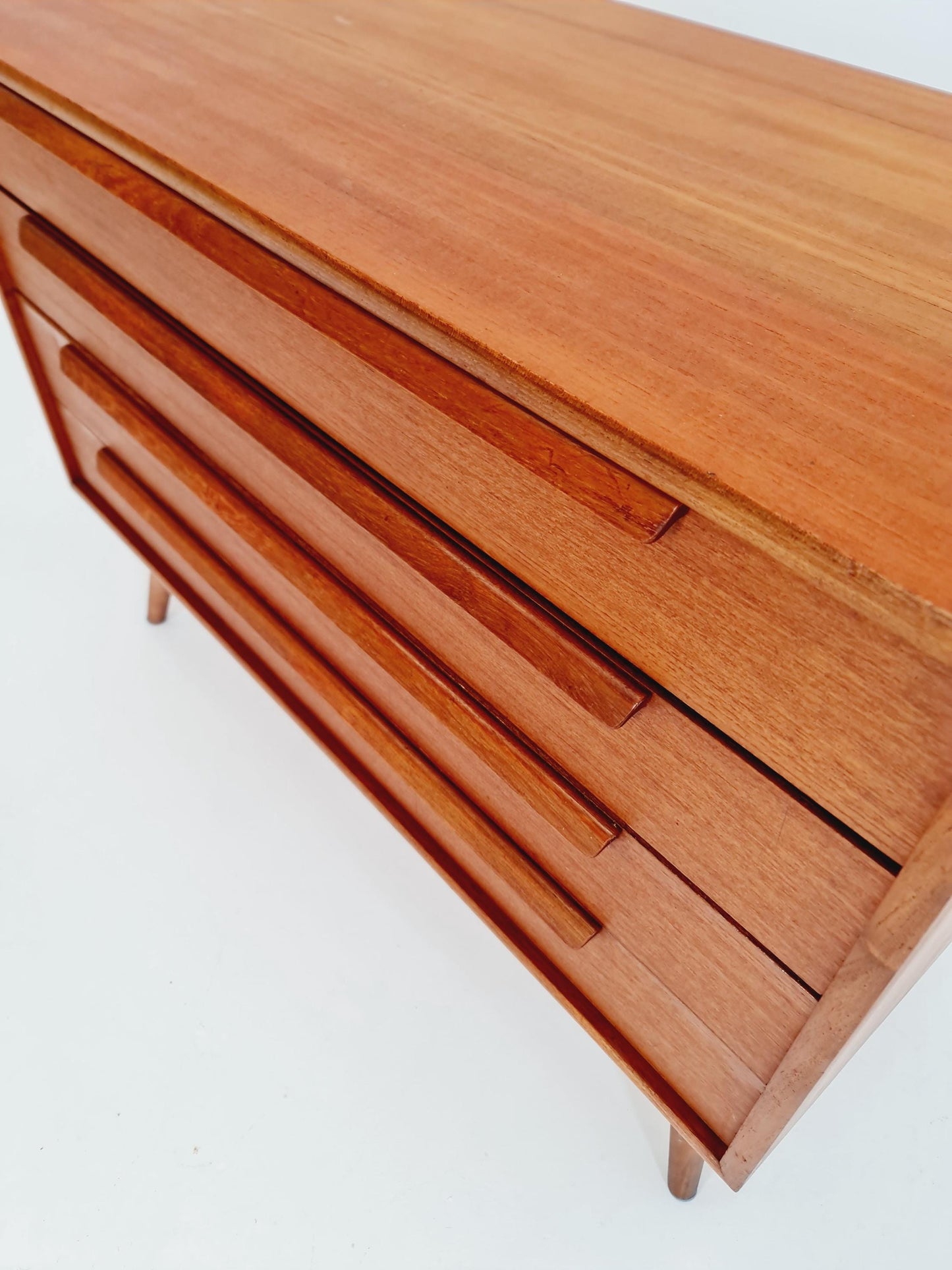 Mid century Modern German teak chest of drawers by WK möbel, 1960s