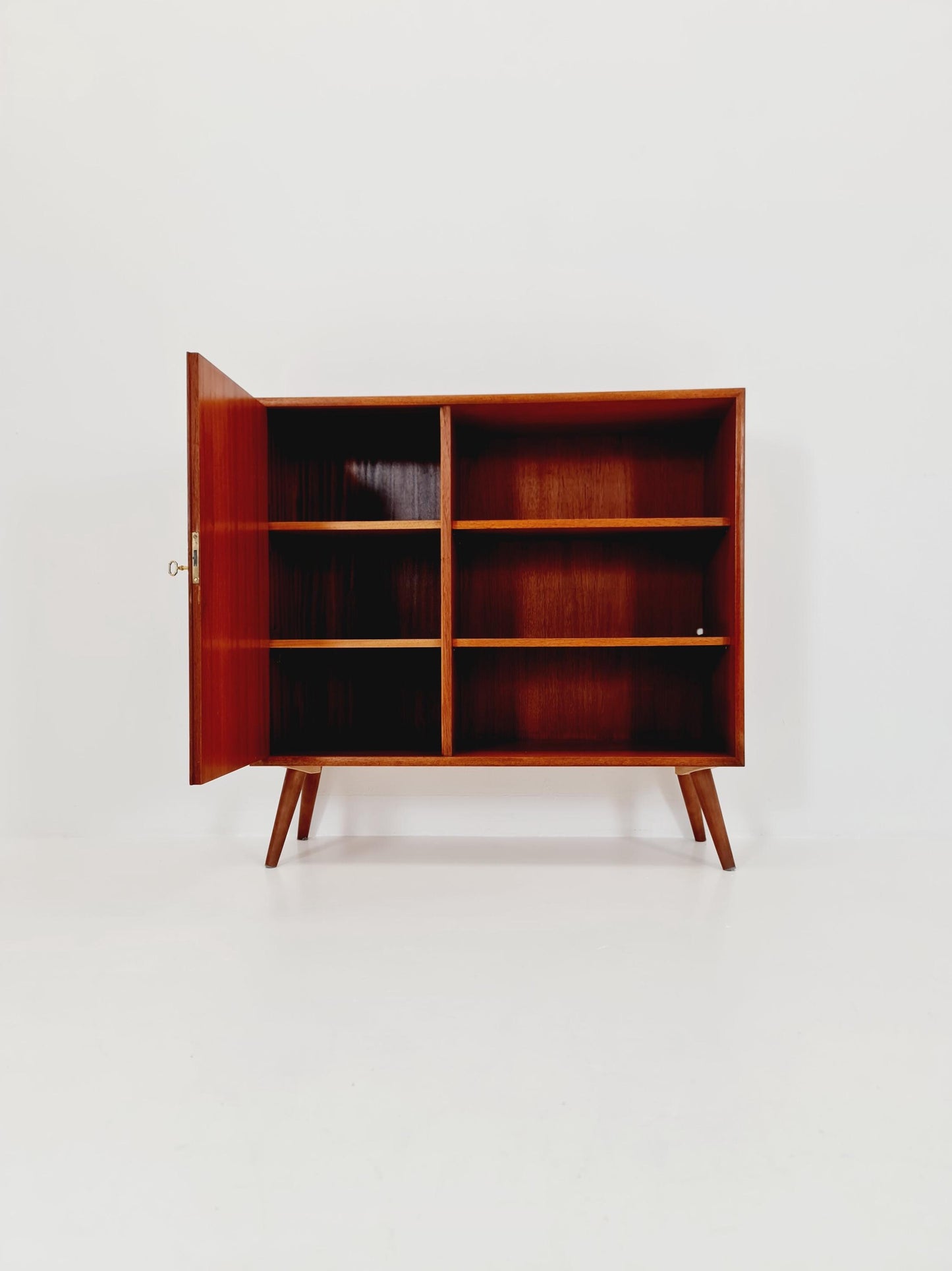 Vintage teak danish cabinet book case,By WK Möbel 1960s