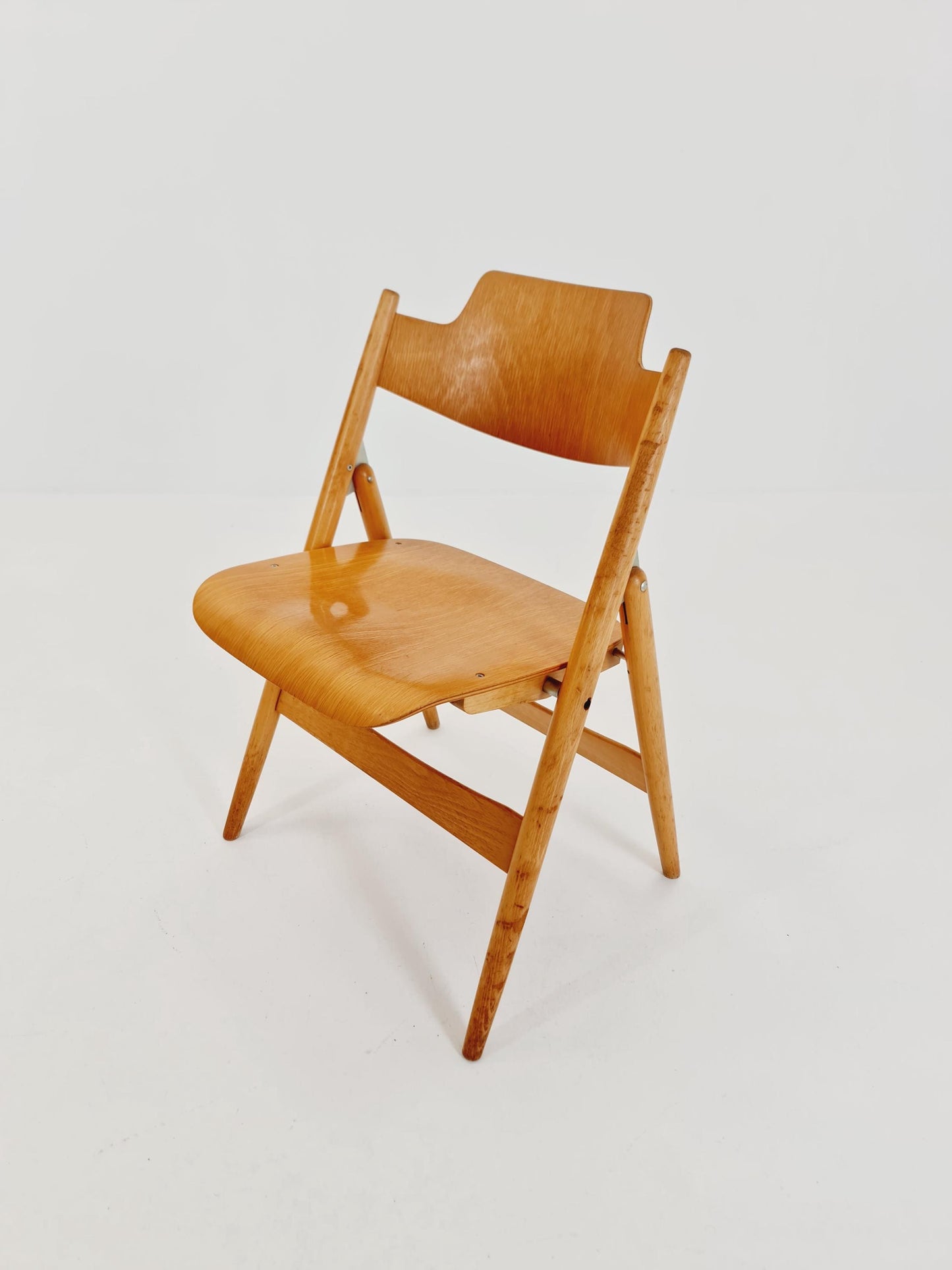 Austrian folding chair model SE18 by Egon Eiermann for Wilde & Spieth, 1950s