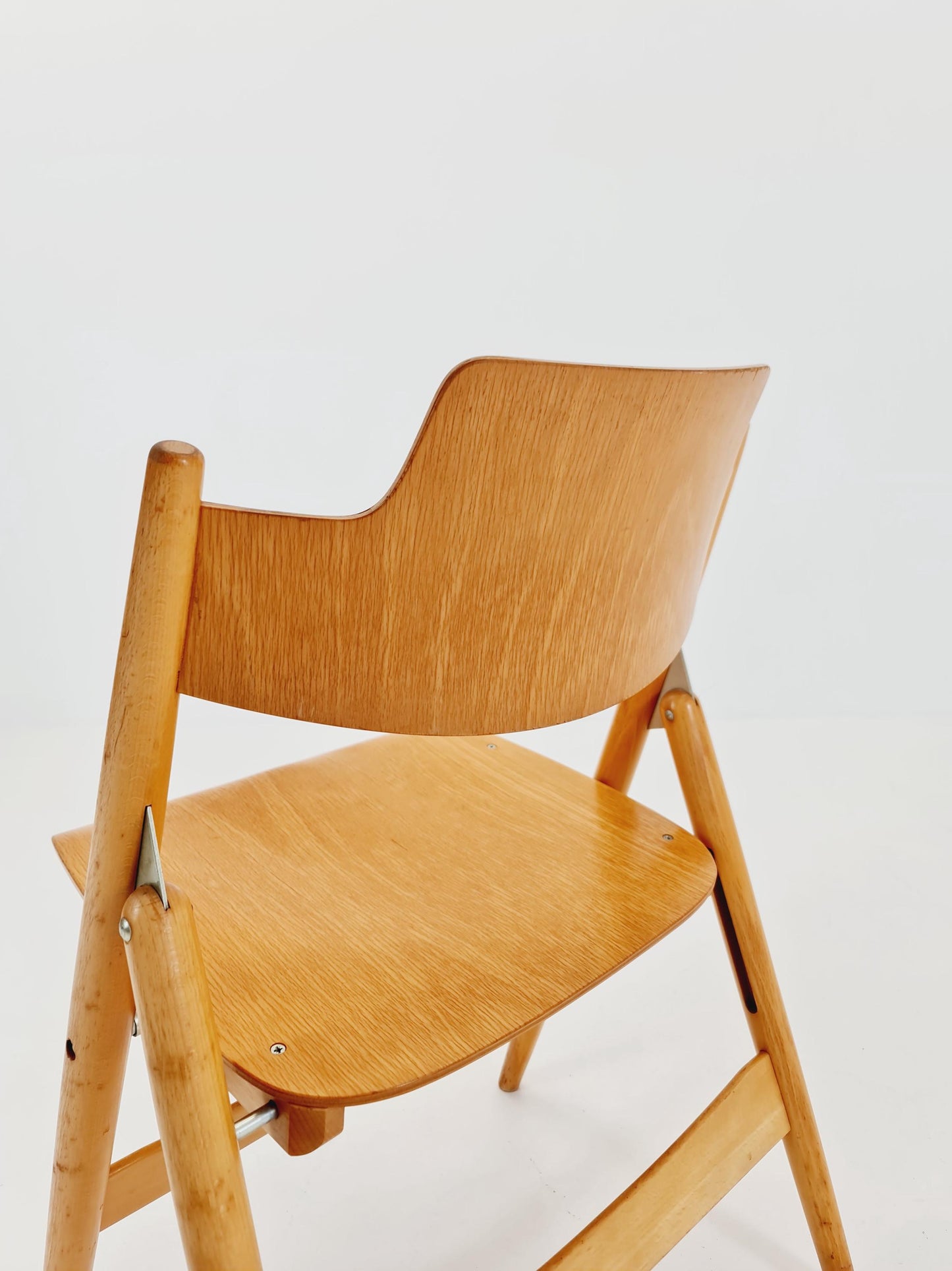 Austrian folding chair model SE18 by Egon Eiermann for Wilde & Spieth, 1950s