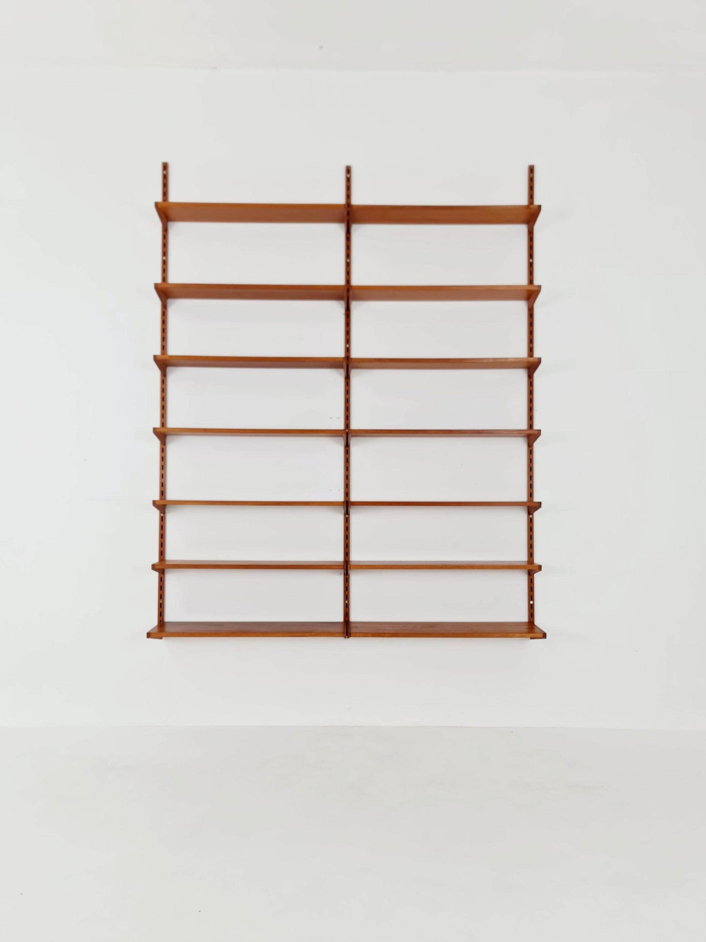 Danish modern modular Teak shelving system by Kai kristansen for FH Möbel , Denmark, 1960s