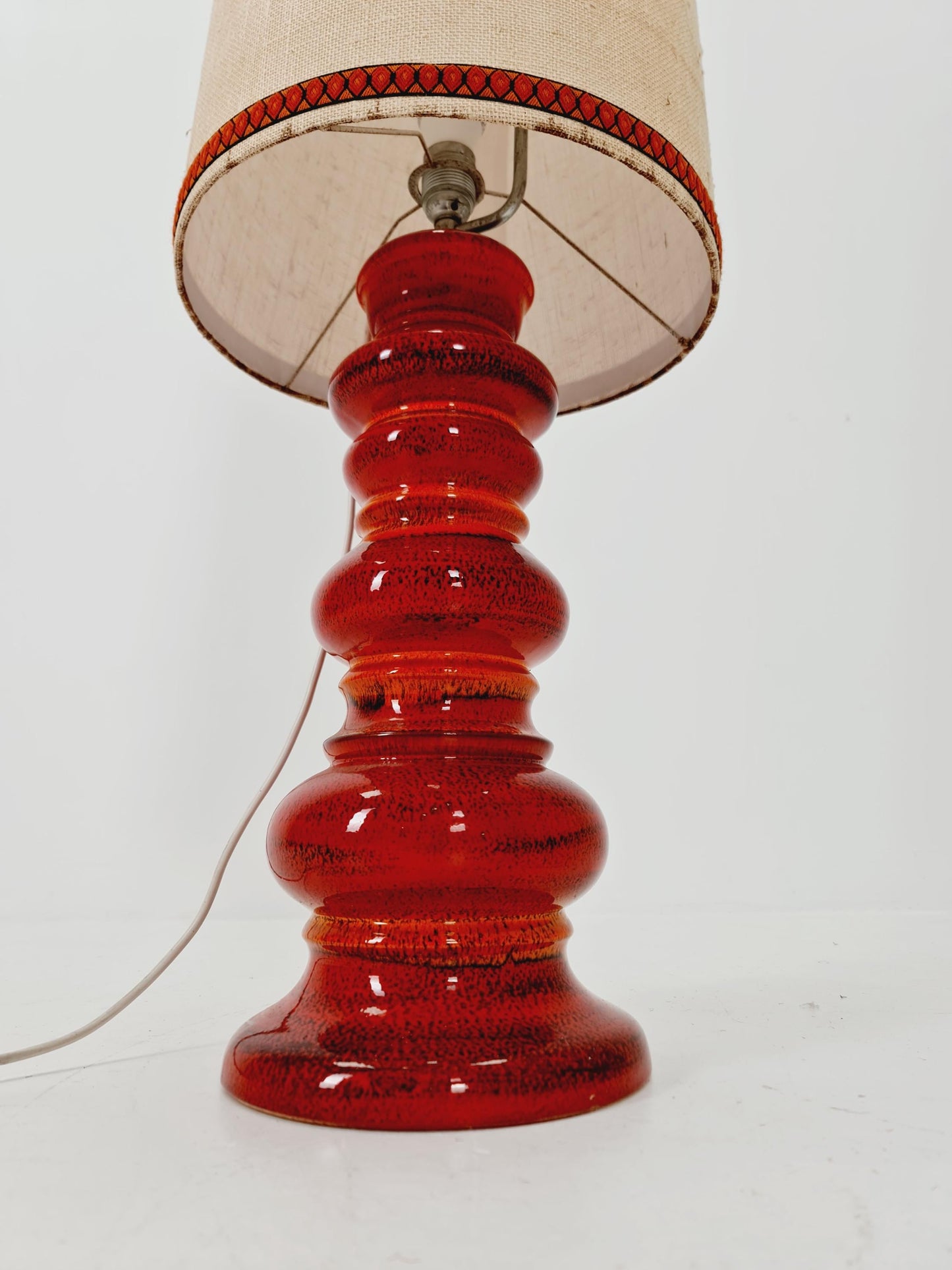 Mid century ceramic handmade floor lamp 1960s Germany