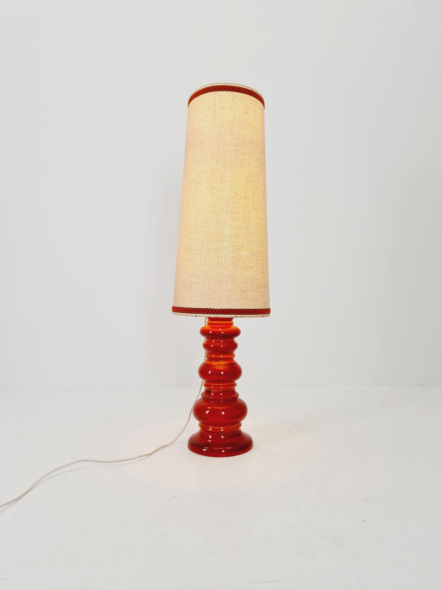 Mid century ceramic handmade floor lamp 1960s Germany