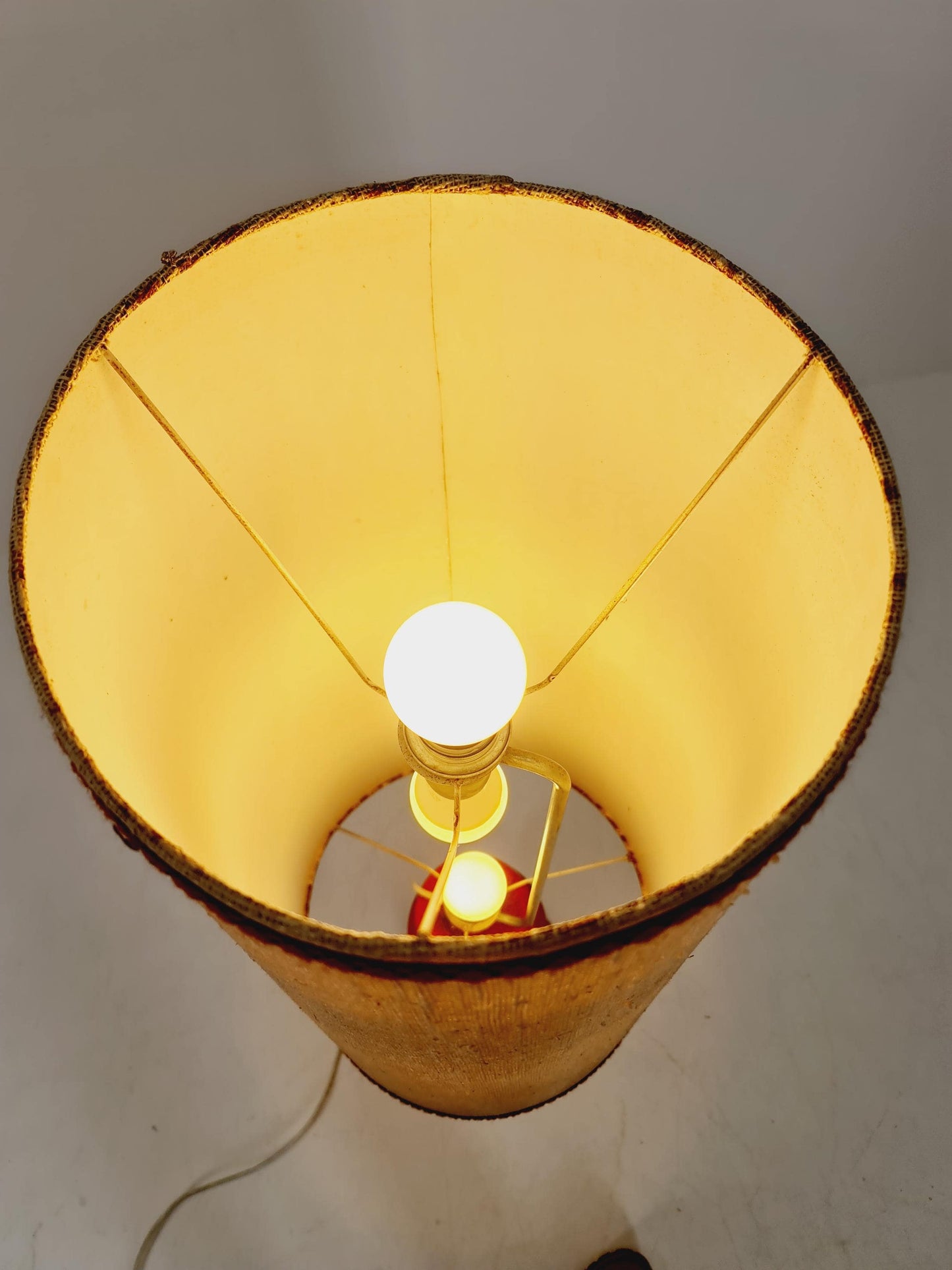 Mid century ceramic handmade floor lamp 1960s Germany