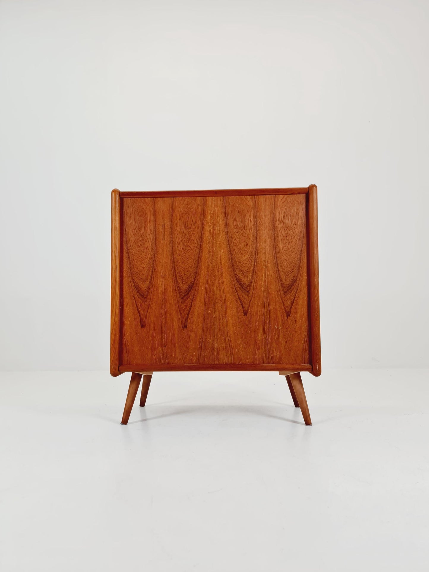Vintage Danish teak record cabinet sideboard By Salin Möbler , 1960s