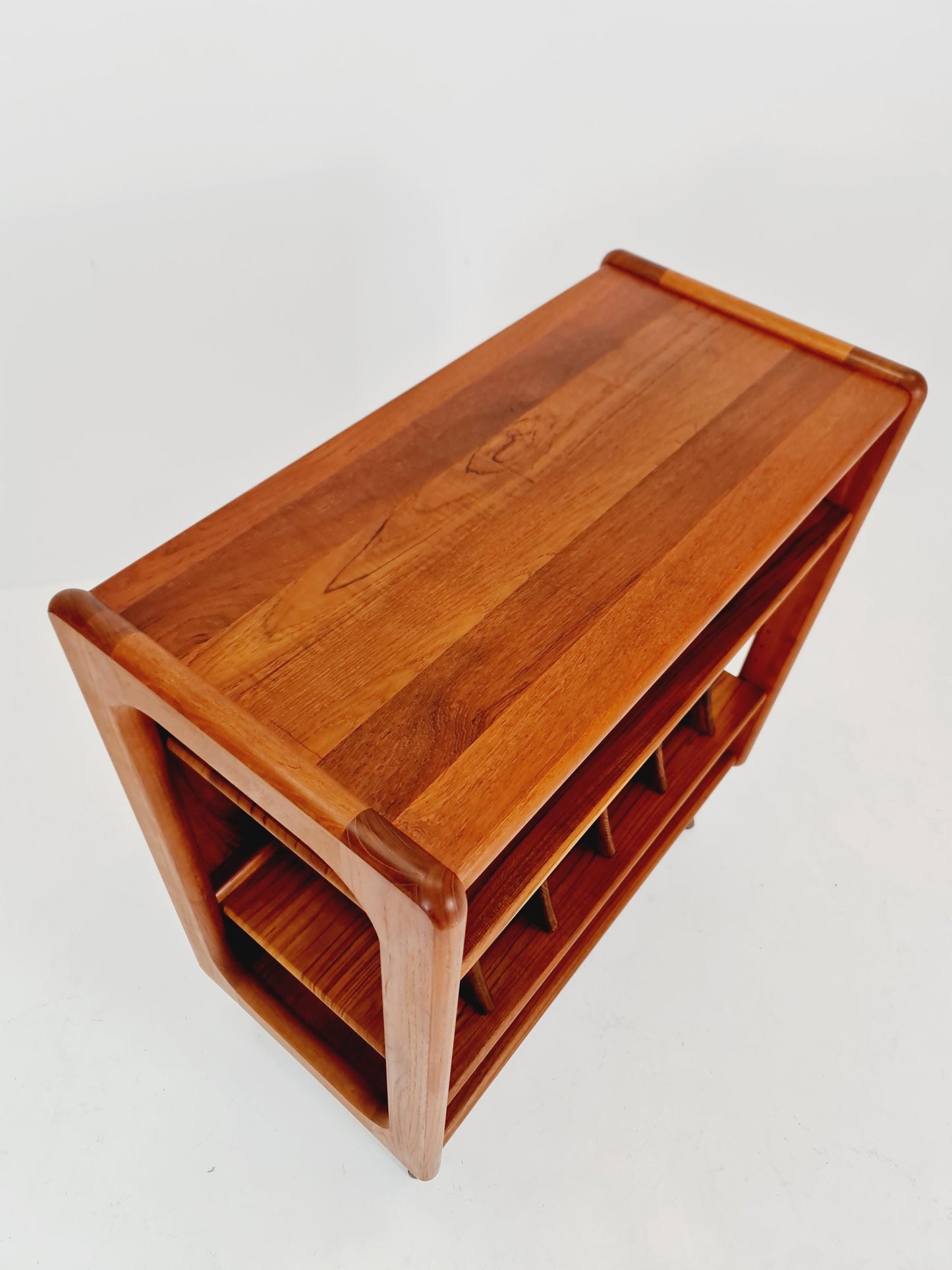 Vintage Danish teak record cabinet sideboard By Salin Möbler , 1960s