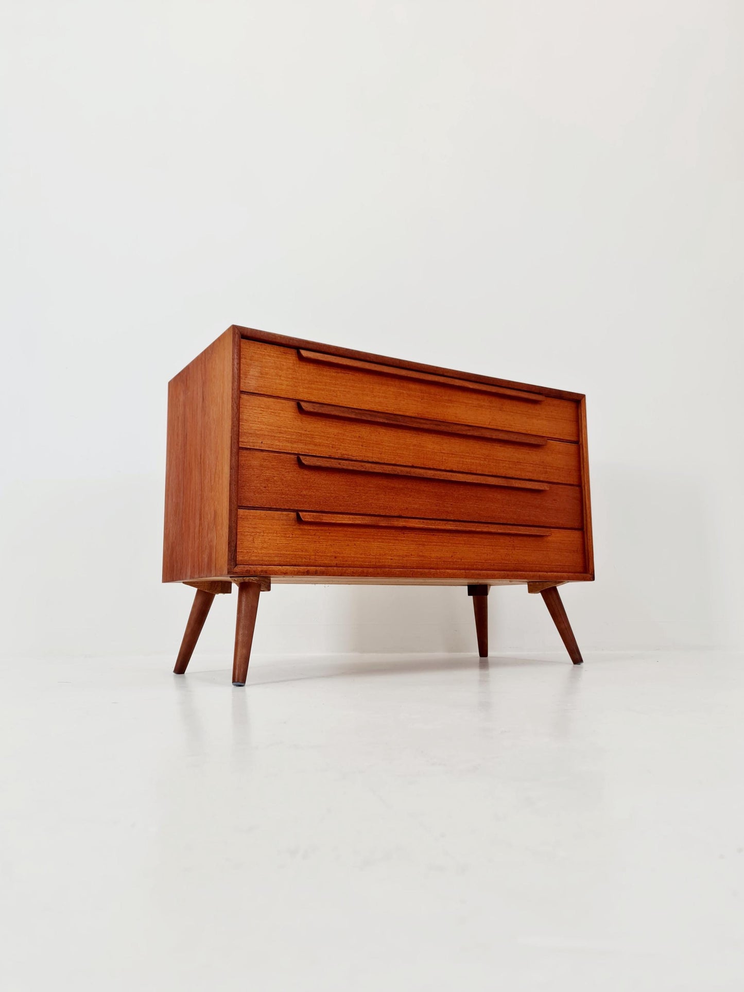 Mid century Modern German teak chest of drawers by WK möbel, 1960s