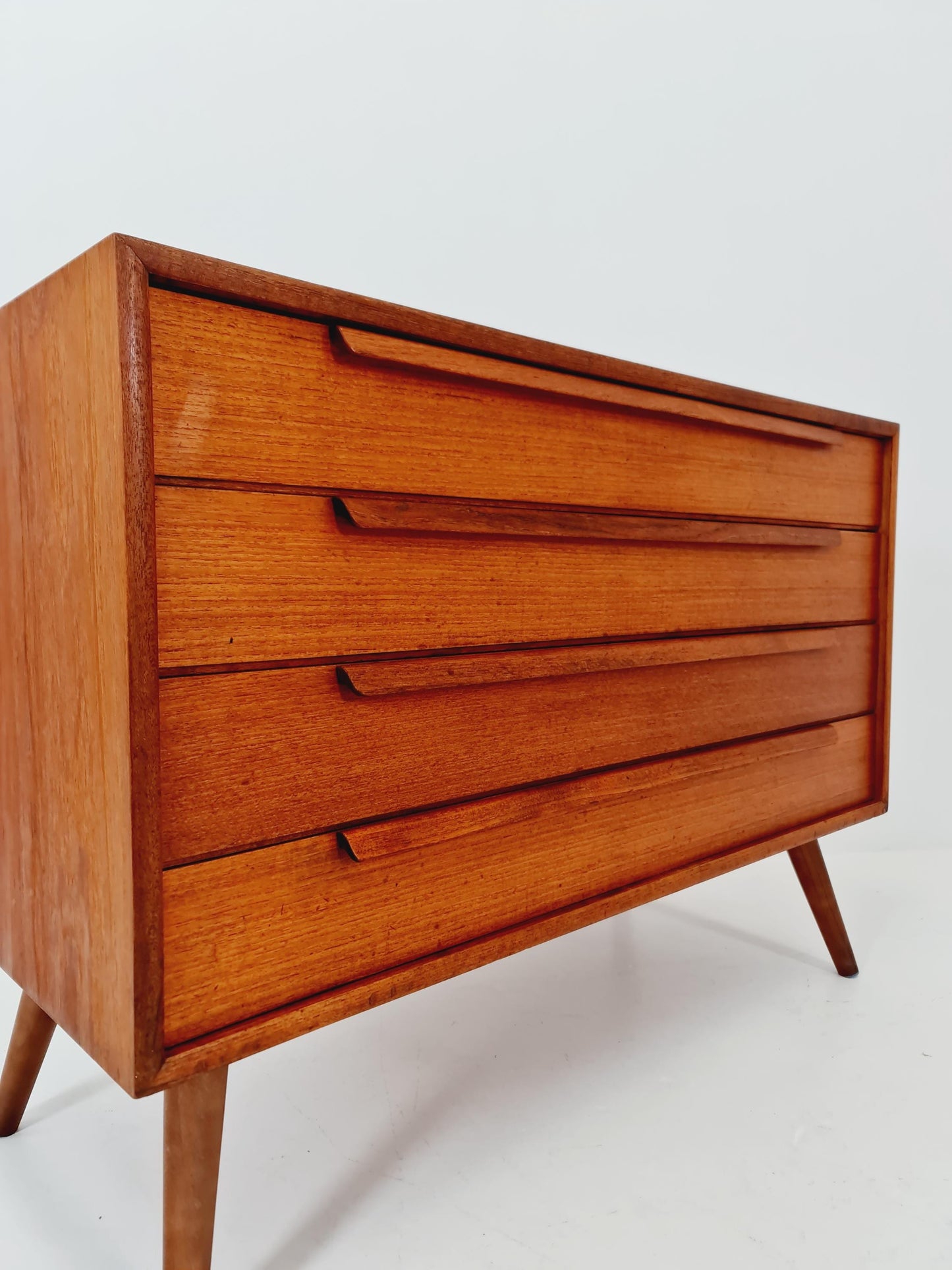 Mid century Modern German teak chest of drawers by WK möbel, 1960s