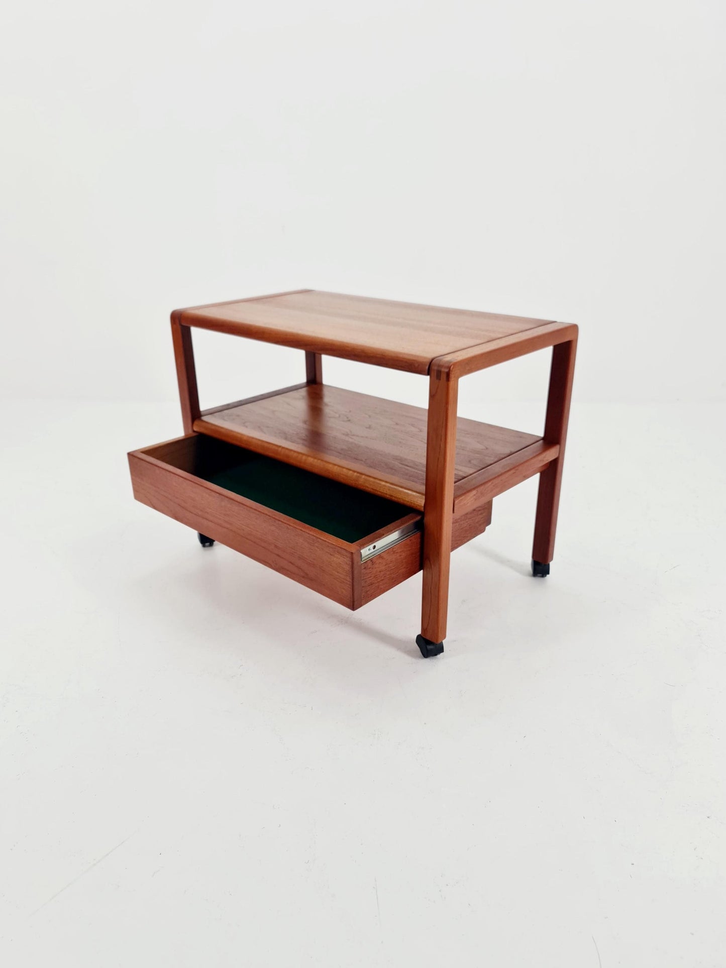 Vintage mid century danish trolley in solid teak/ bar cart By Salling Stolefabrik, 1960s