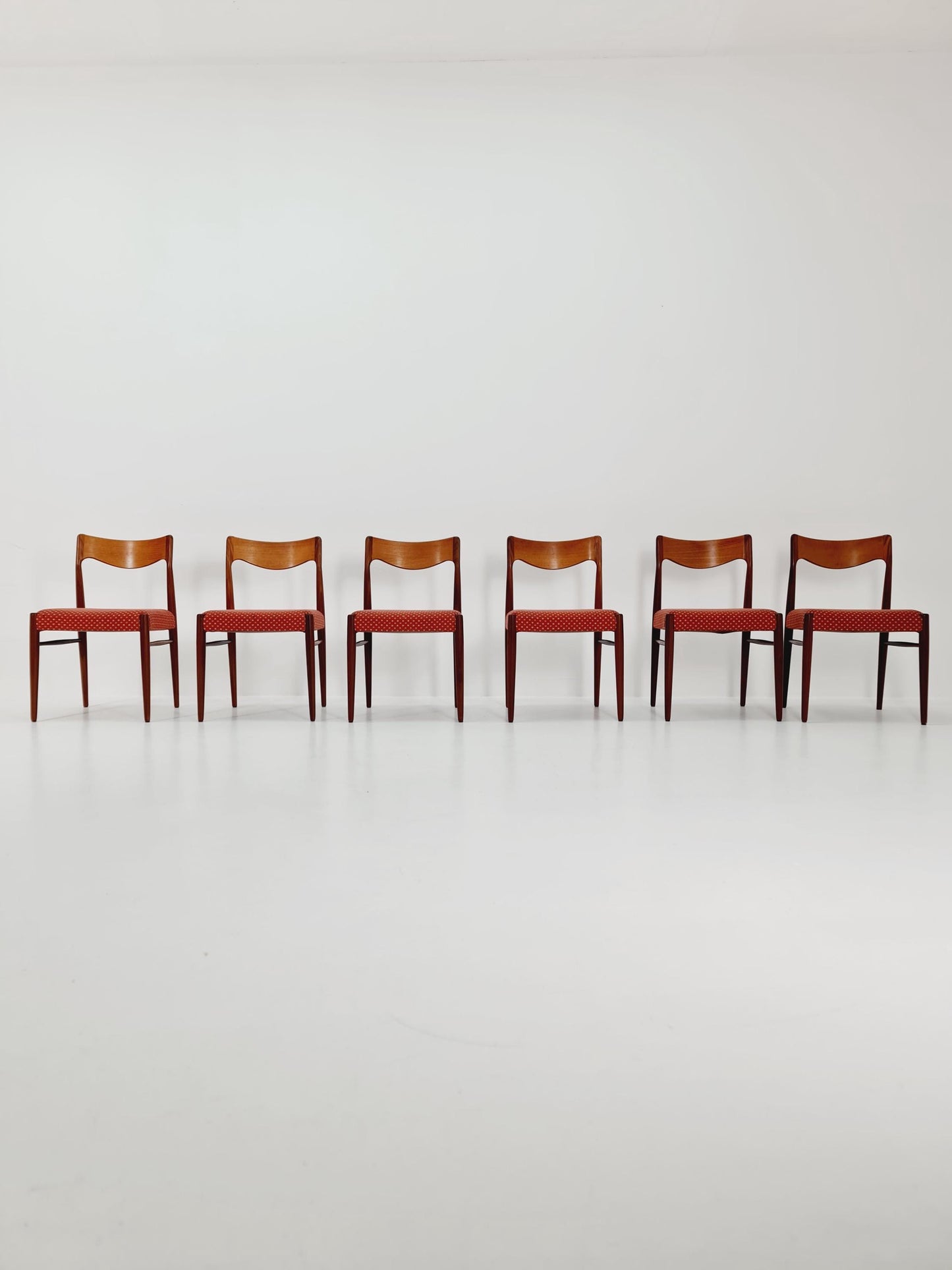 Mid Century Danish teak dining chairs by Niels O.Moller, 1960s, set of 6