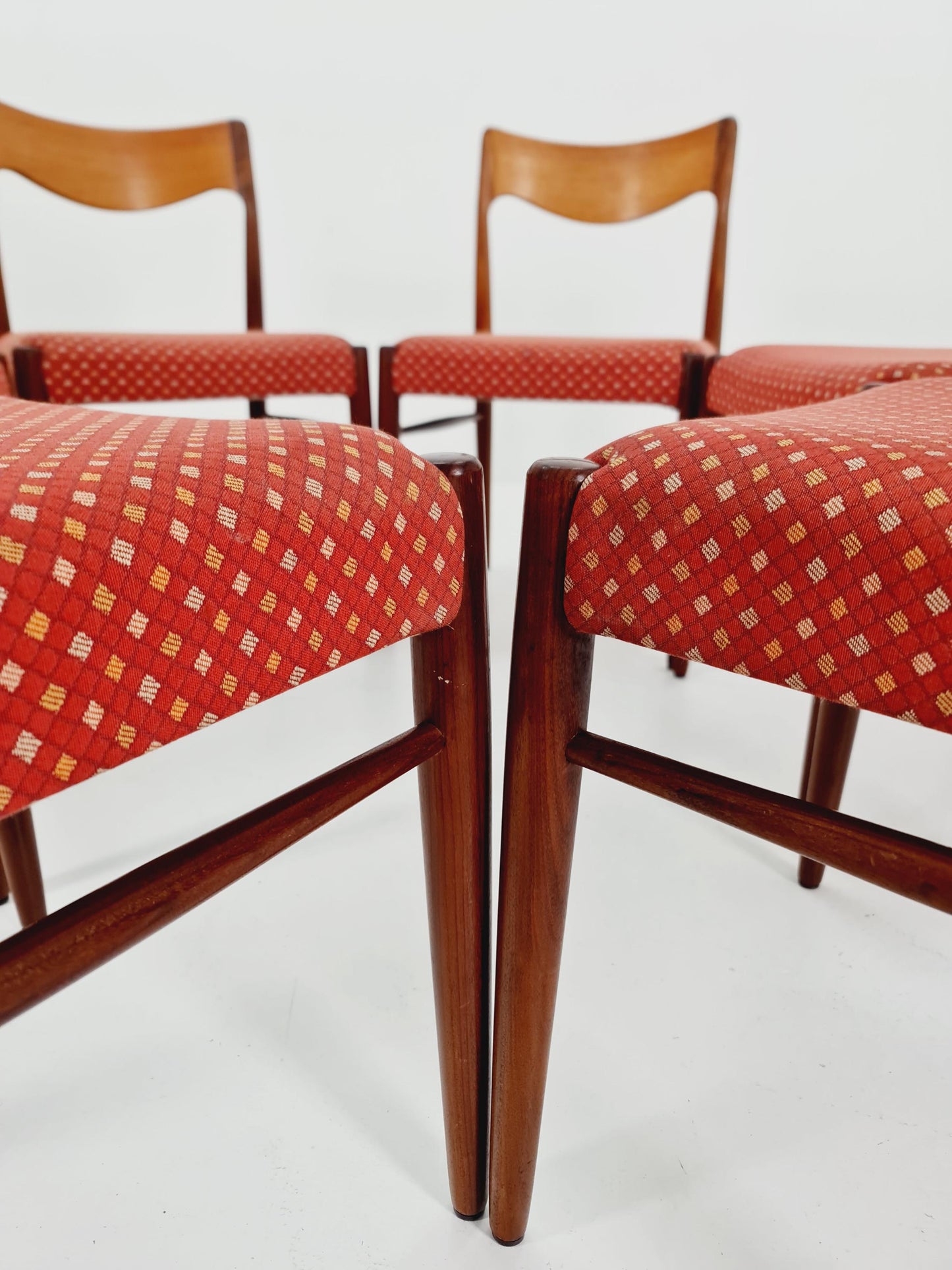 Mid Century Danish teak dining chairs by Niels O.Moller, 1960s, set of 6