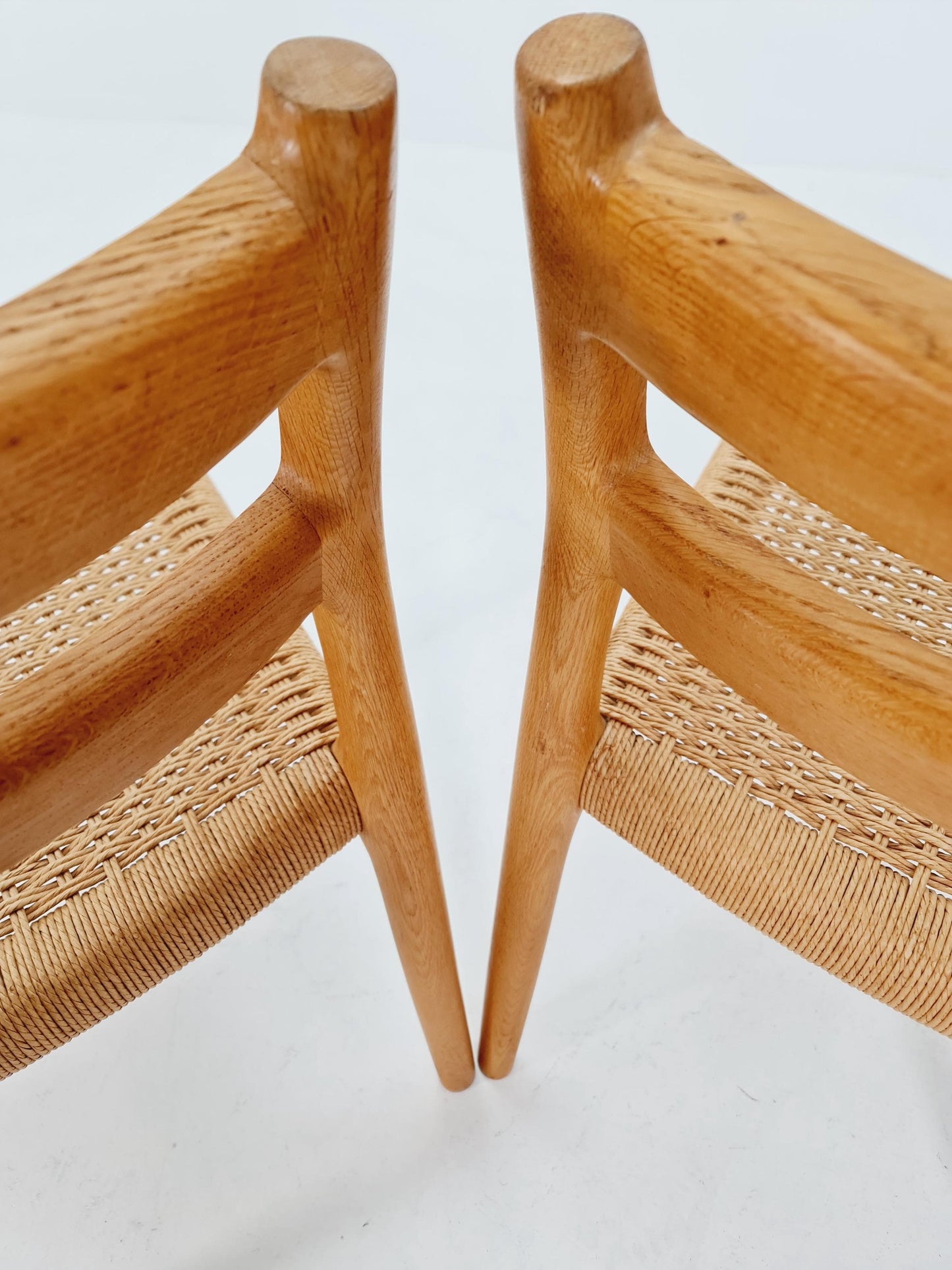1 of 2 Vintage Danish Oak dining charis by Niels Otto Møller Model 84 , 1960s,
