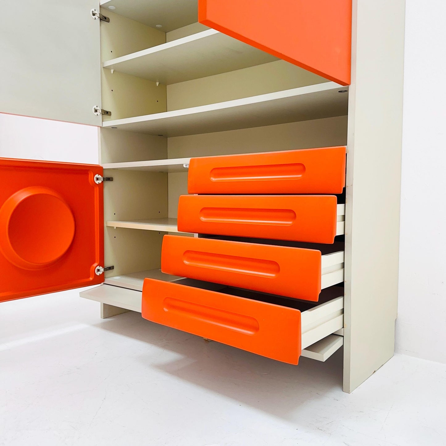Space age rare cupboard by Gwinner Germany 1970s