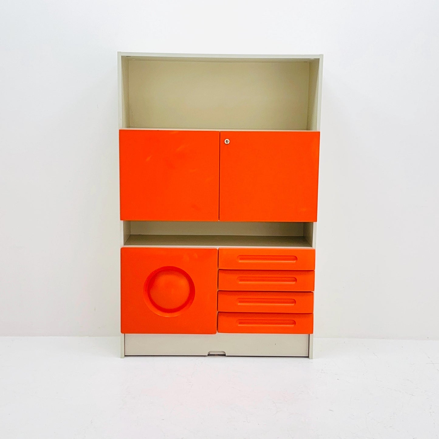 Set of 2 Space age rare cupboards by Gwinner Germany 1970s
