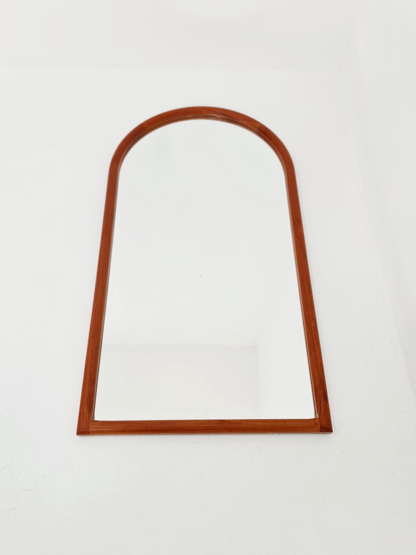 Teak Danish mid-century Modern wall-mounted mirror By Kai Kristiansen for Aksel Kjersgaard , 1960s