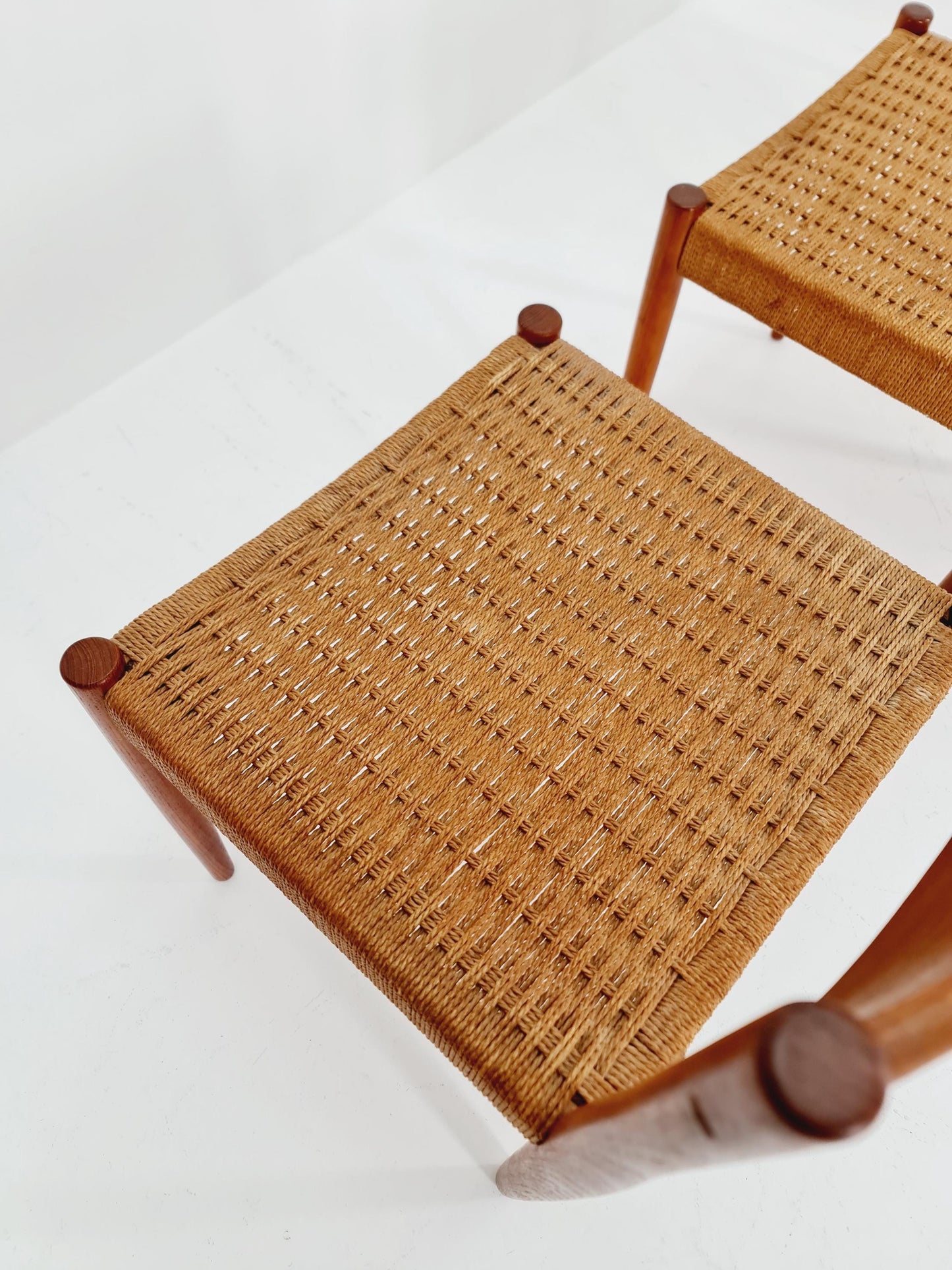 MidCentury Danish Teak Dining Chairs By Poul M.Volther for Frem Rojle 1960s, set of 4