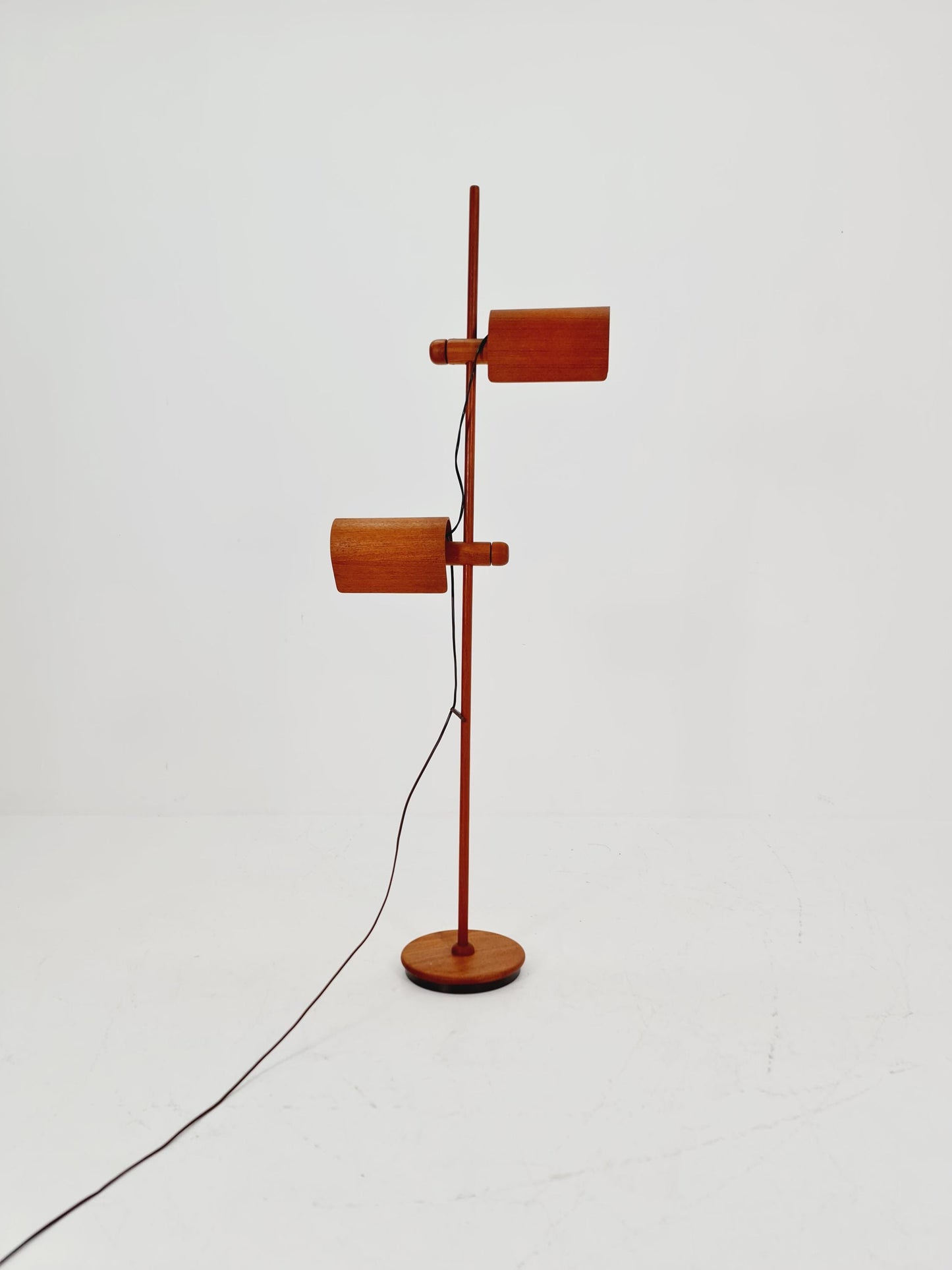 Mid century rare teak floor lamp Denmark 1970s