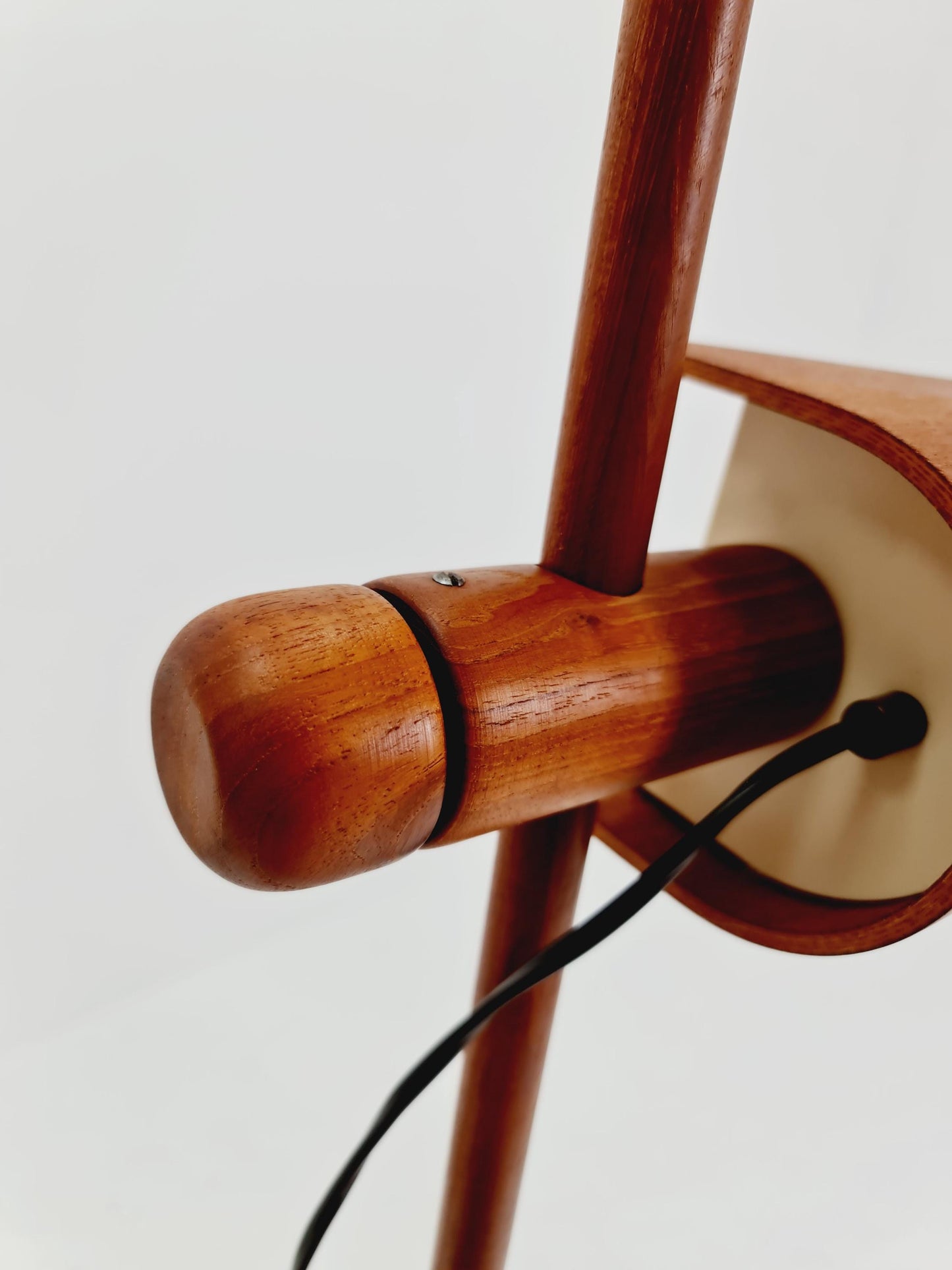 Mid century rare teak floor lamp Denmark 1970s