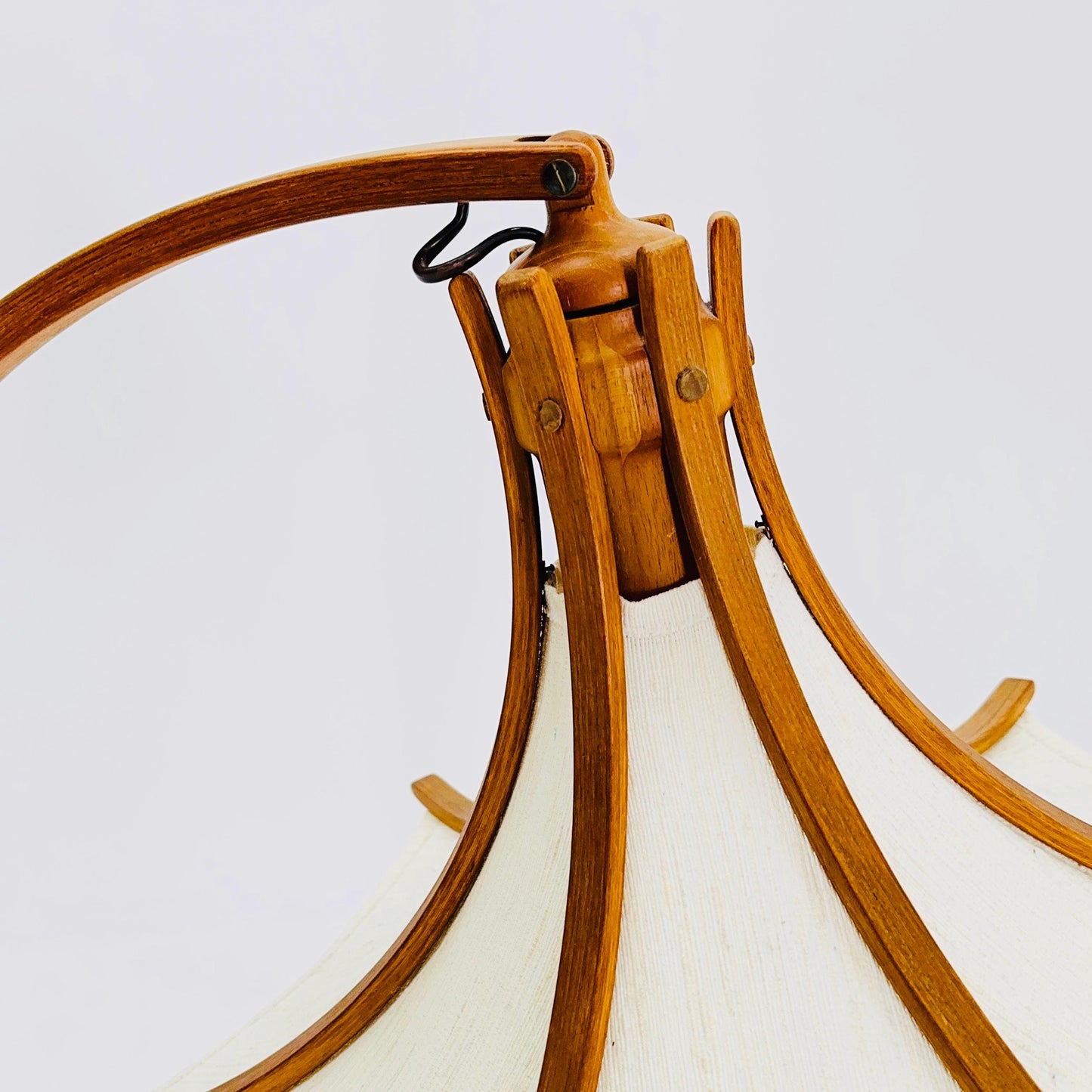 Mid century rare teak floor lamp by Domus Denmark 1970s