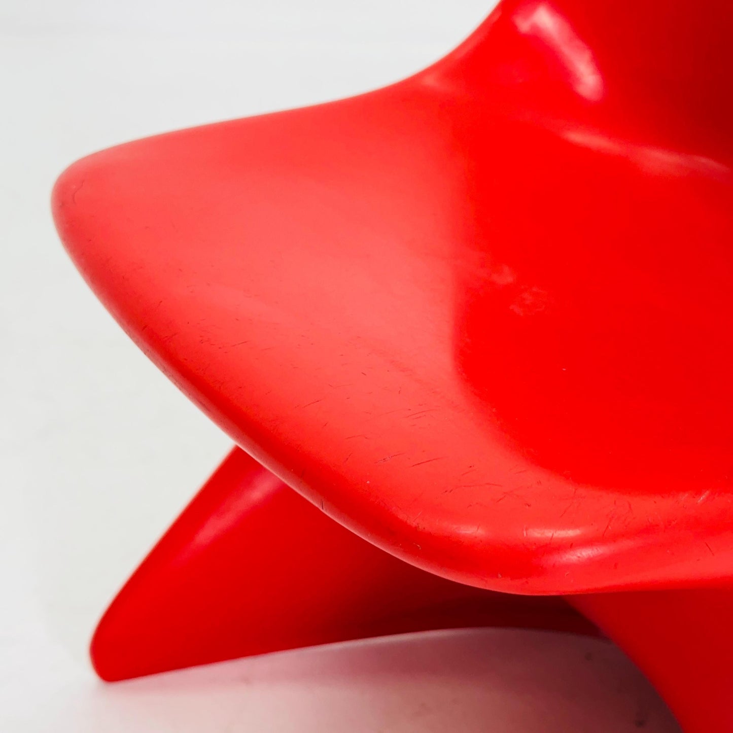 Spaceage orange Casala Casalino kids chair, designed by Alexander Begge, 1970s, W. Germany