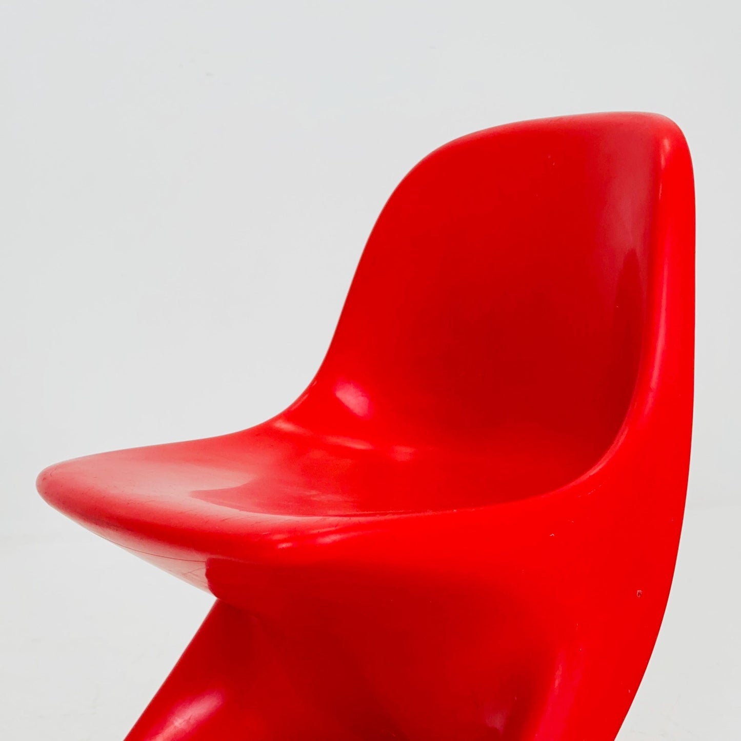 Spaceage orange Casala Casalino kids chair, designed by Alexander Begge, 1970s, W. Germany
