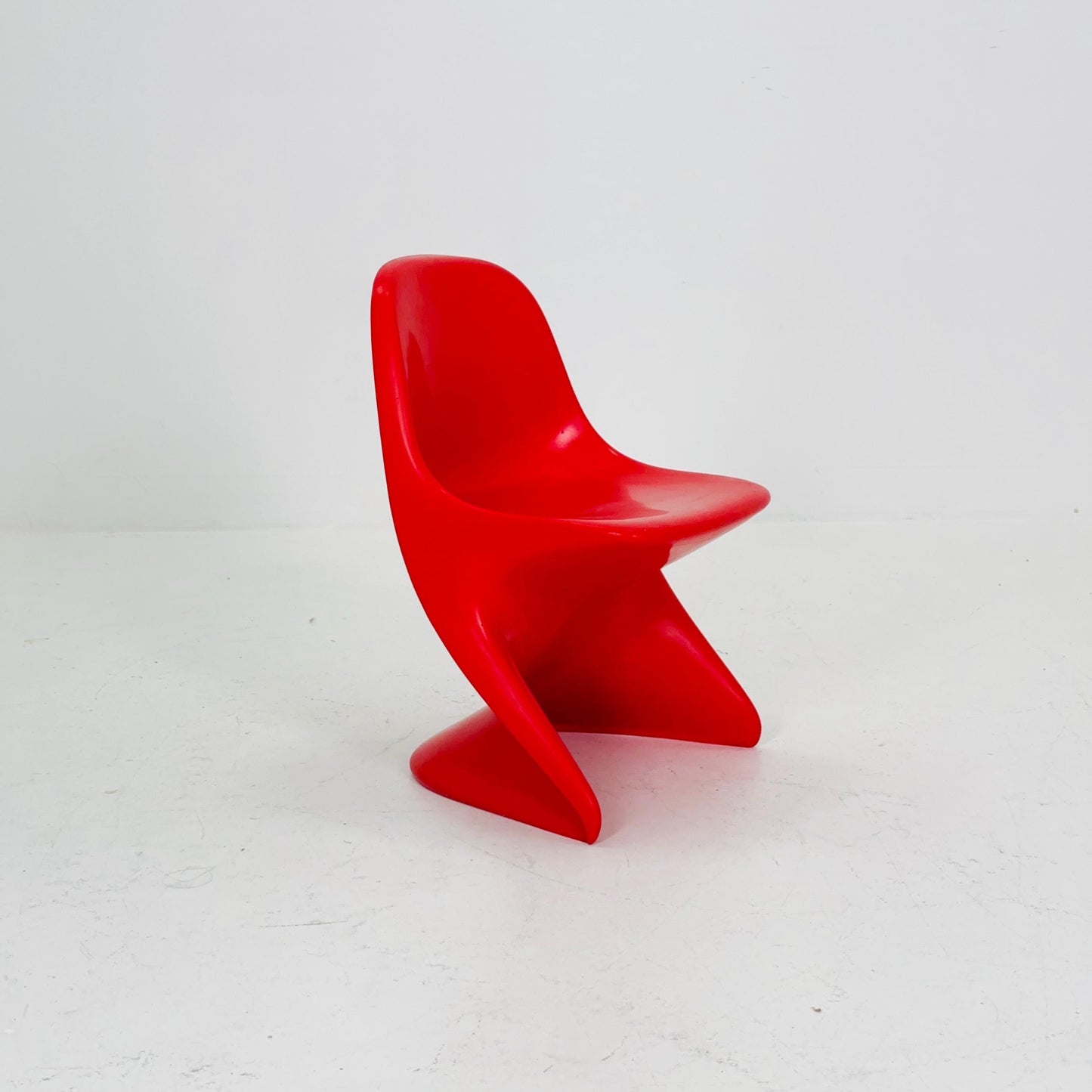 Spaceage orange Casala Casalino kids chair, designed by Alexander Begge, 1970s, W. Germany