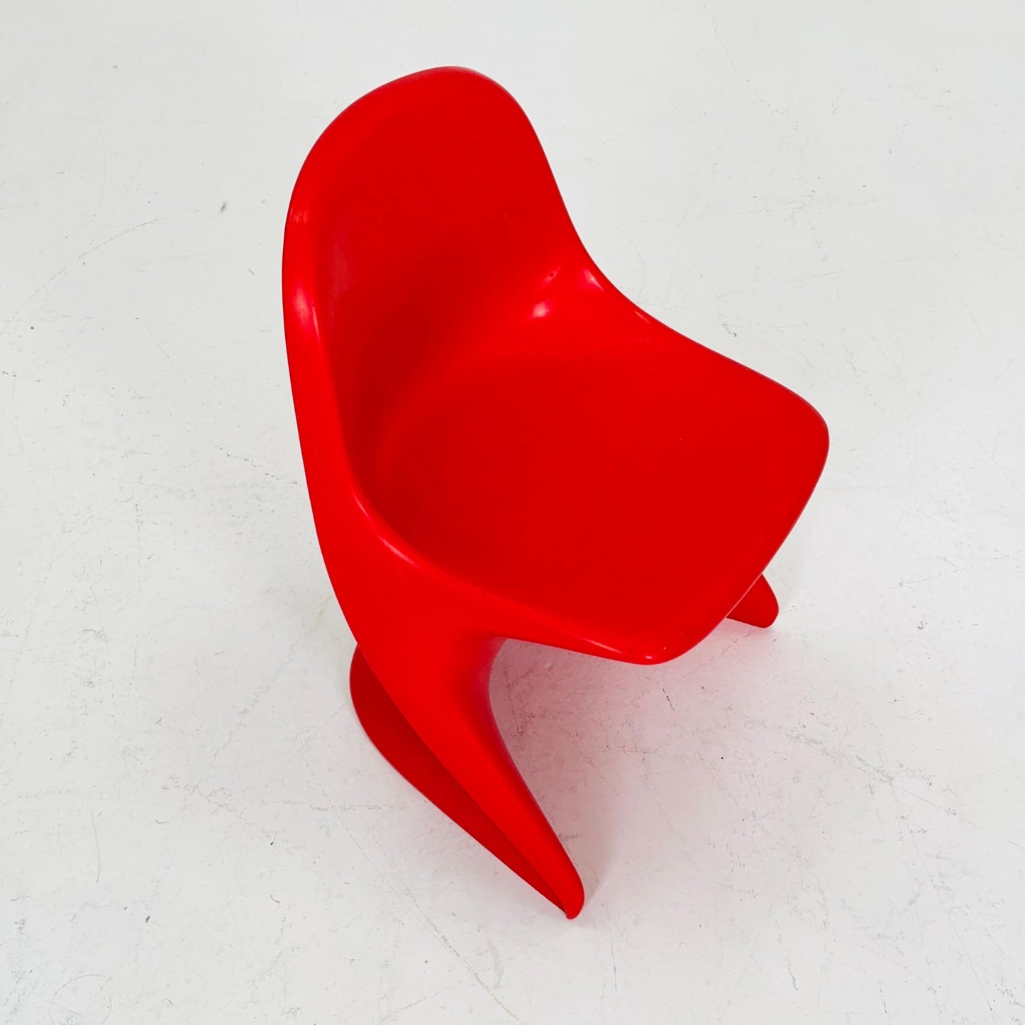 Spaceage orange Casala Casalino kids chair, designed by Alexander Begge, 1970s, W. Germany