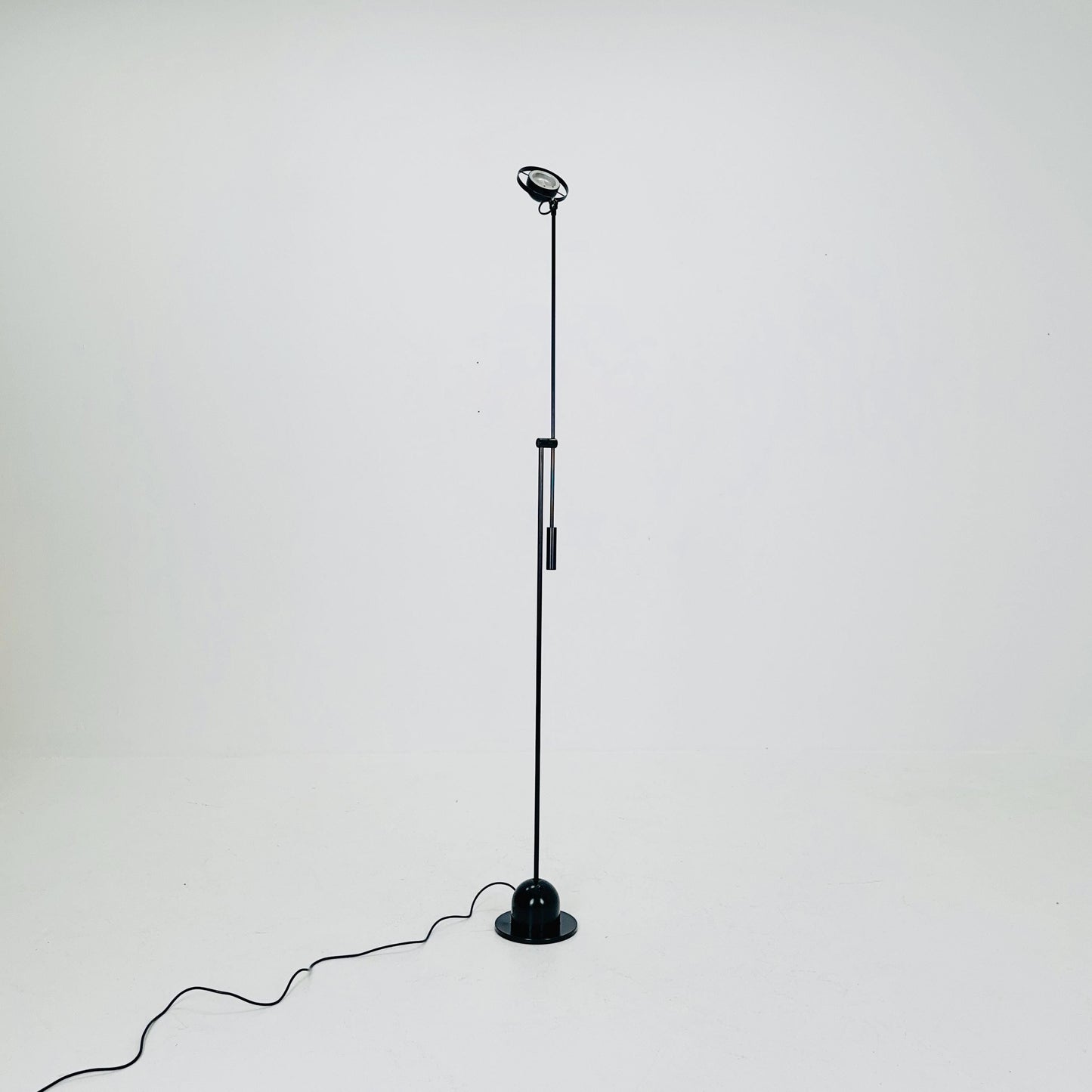 Post Modern black Adjustable floor lamp by Gammalux Italy, 1970s
