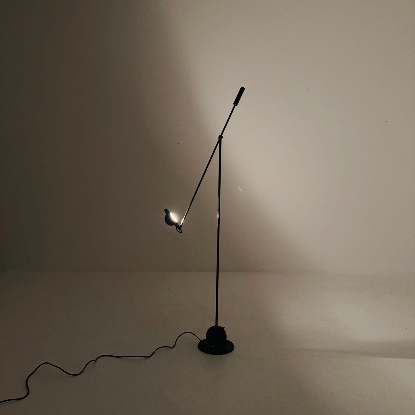 Post Modern black Adjustable floor lamp by Gammalux Italy, 1970s