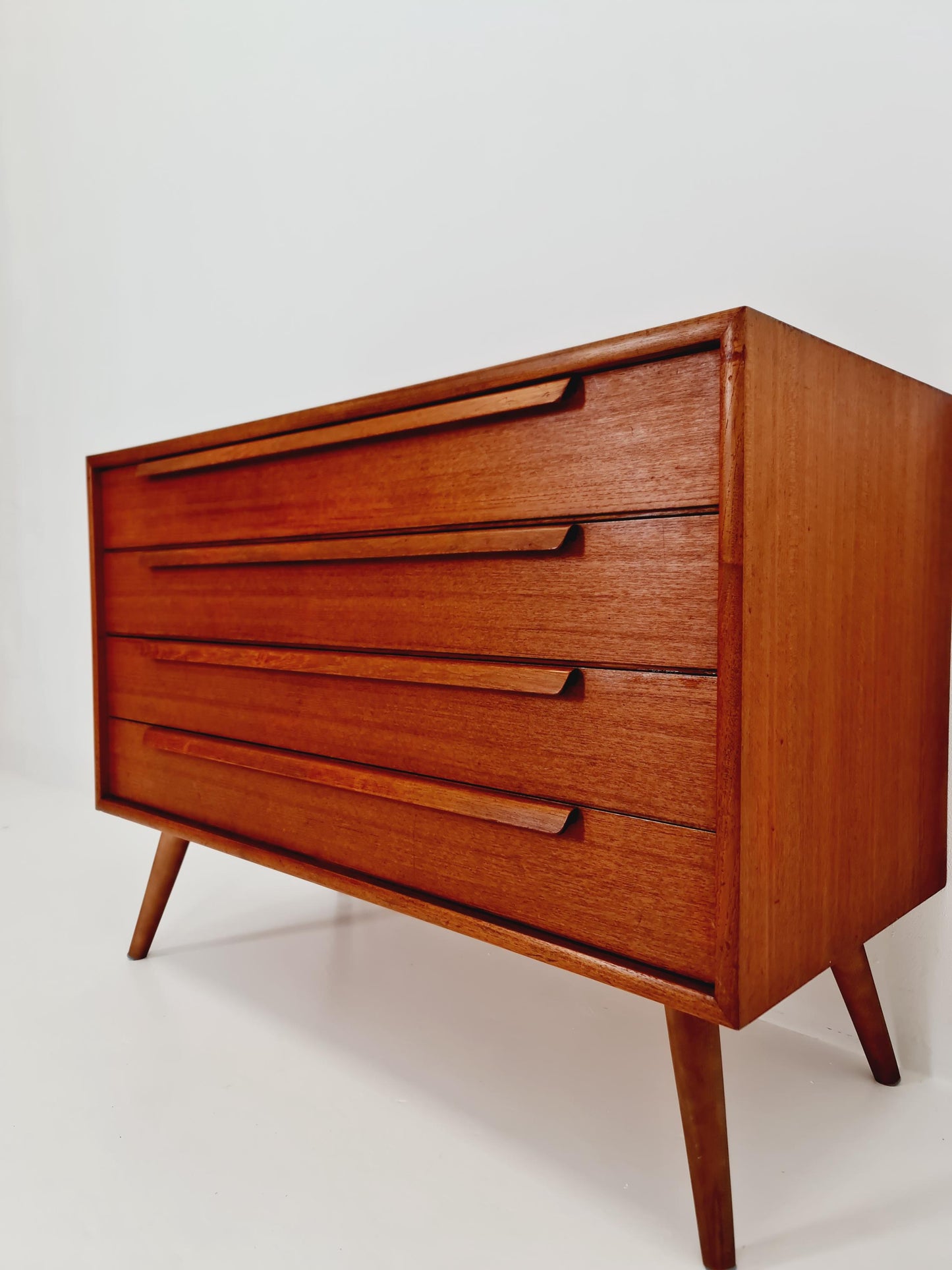 Mid century Modern German teak chest of drawers by WK möbel, 1960s