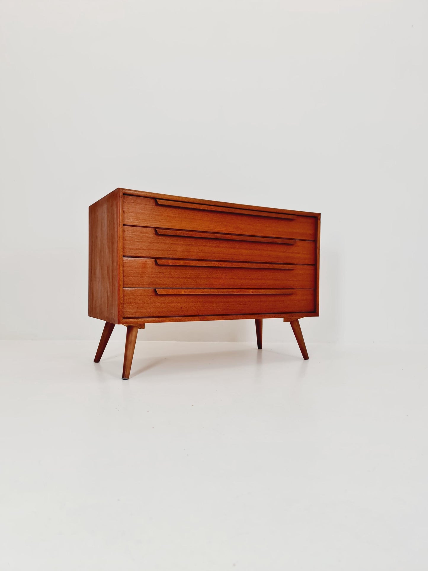 Mid century Modern German teak chest of drawers by WK möbel, 1960s
