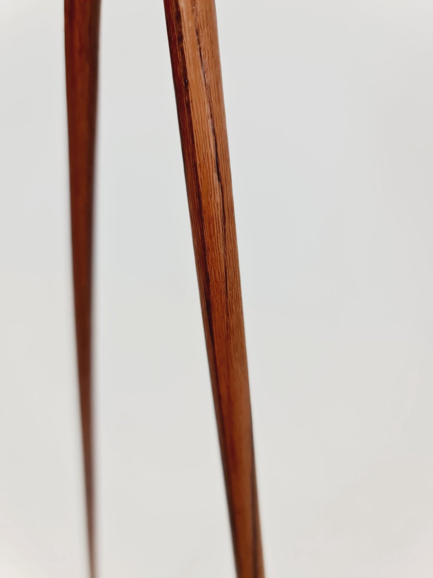 Mid century German tripod floor lamp teak wood , 1960s