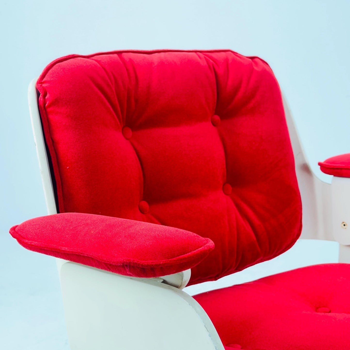 Mid century Red D48 armchairs by Hans Könecke, for Tecta Germany 1970s