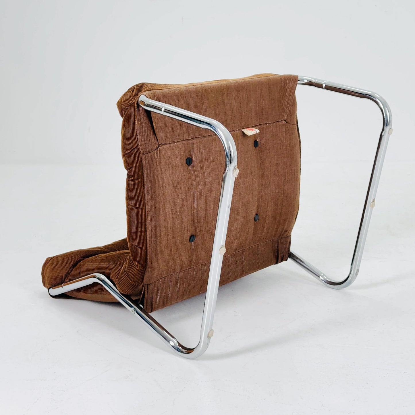 Mid century Hoppy Brown velvet Vintage lounge chair "Pixi" by Gillis Lundgren for Cordsami , Germany 1970s