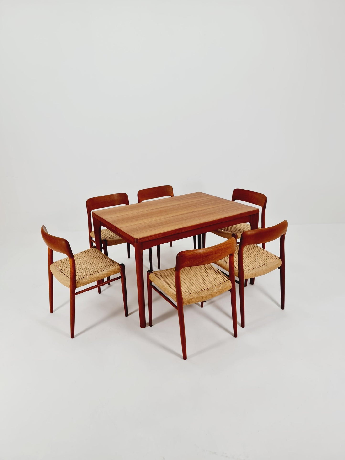 MidCentury Danish Teak Dining Chairs Niels O.Moller, 1960s, set of 6