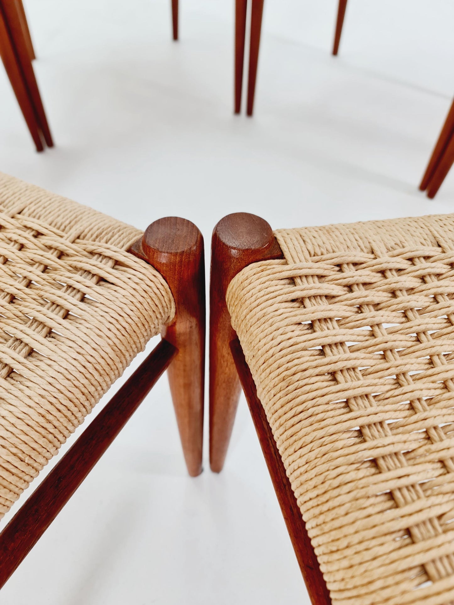 MidCentury Danish Teak Dining Chairs Niels O.Moller, 1960s, set of 6