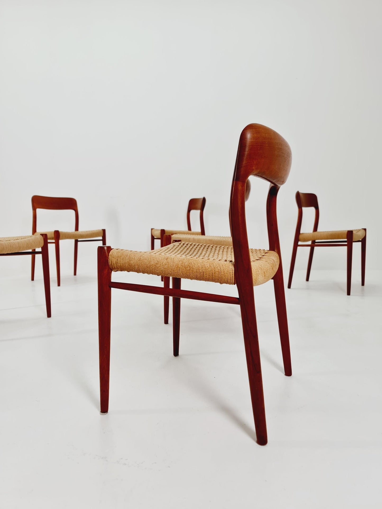 MidCentury Danish Teak Dining Chairs Niels O.Moller, 1960s, set of 6
