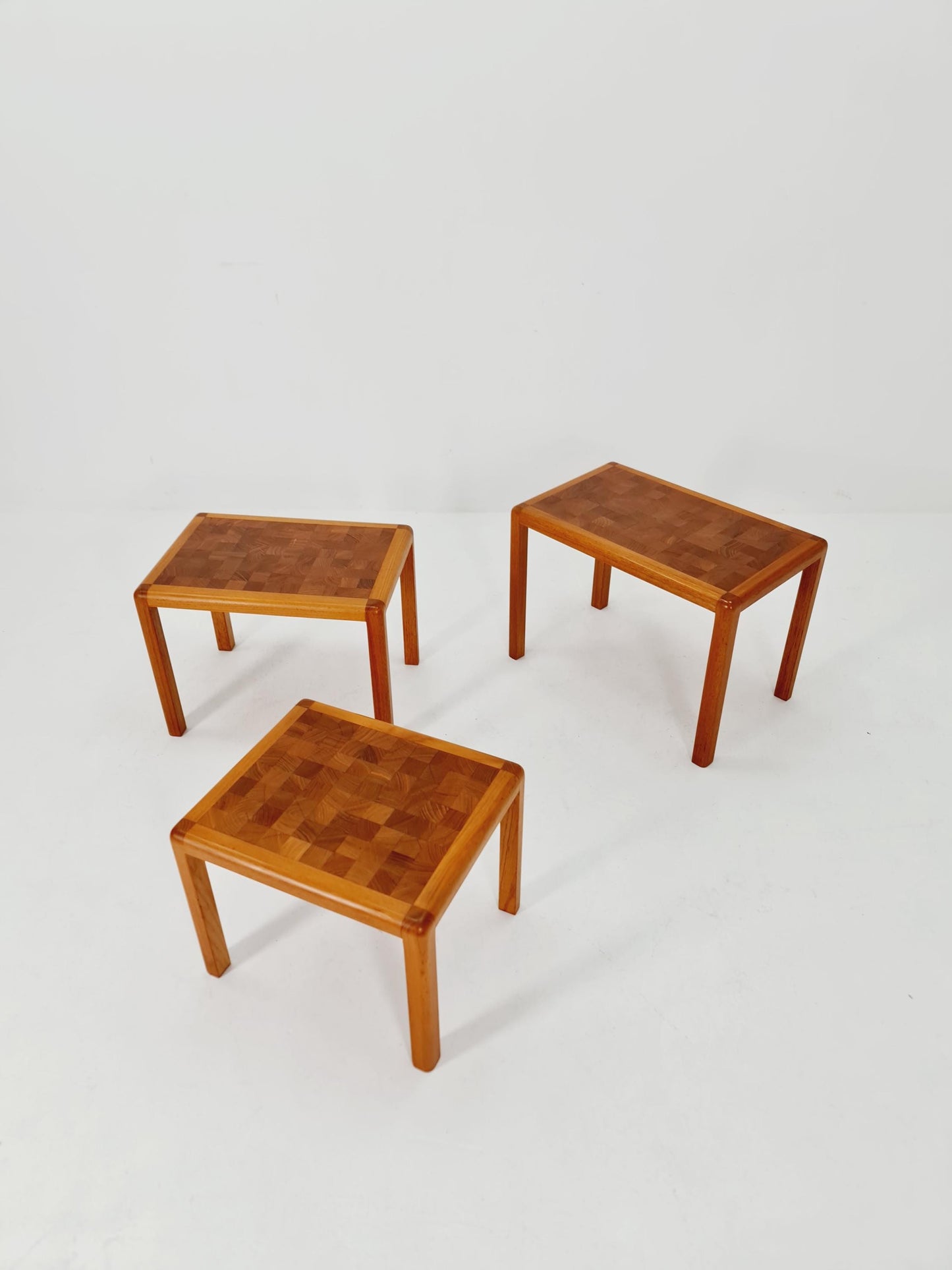 Midcentury Danish Solid teak Nesting Tables by Rold Middelboe , 1960s