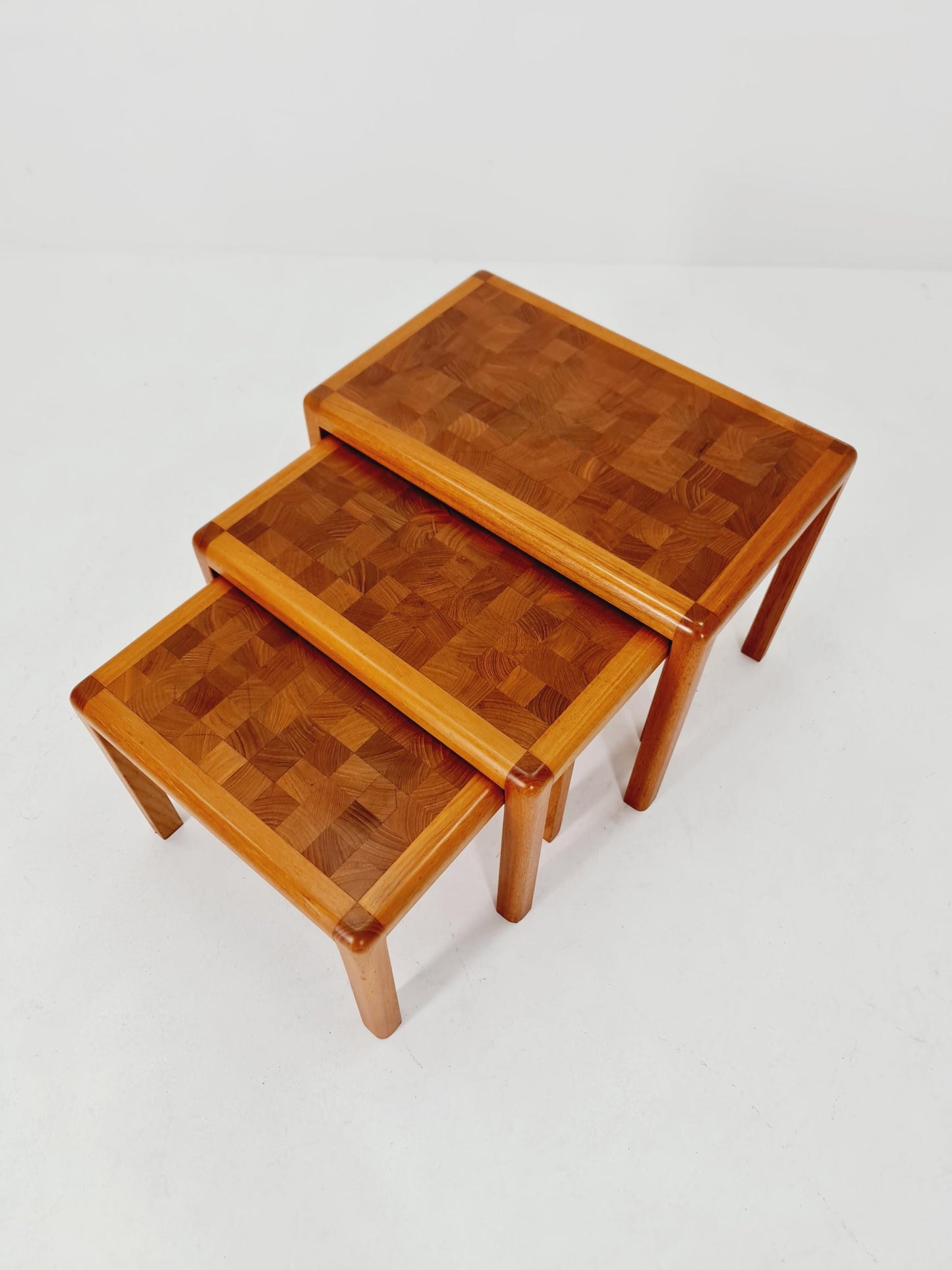 Midcentury Danish Solid teak Nesting Tables by Rold Middelboe , 1960s