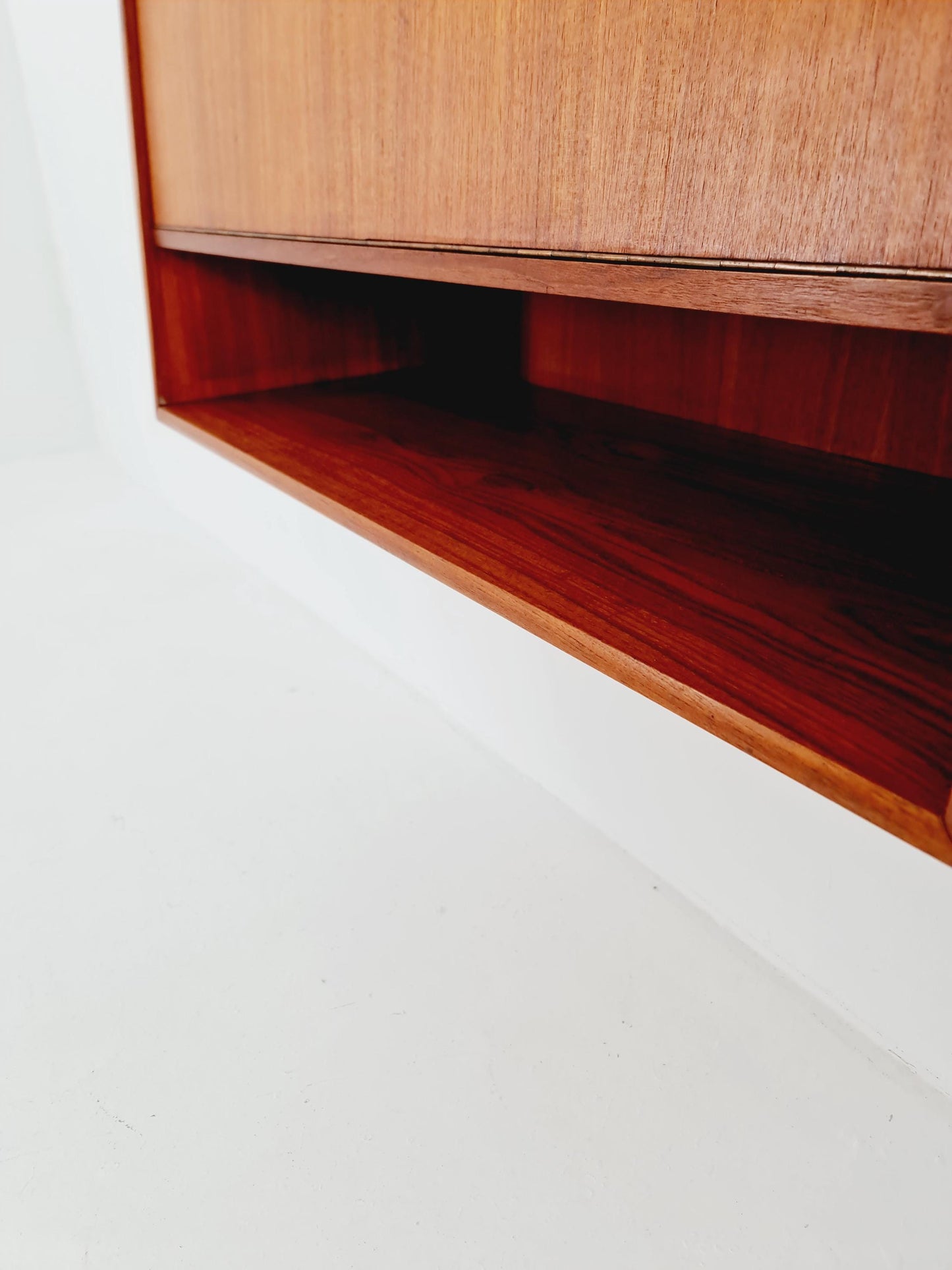 Vintage Danish teak wall hanging Secretary, desk, 1960s