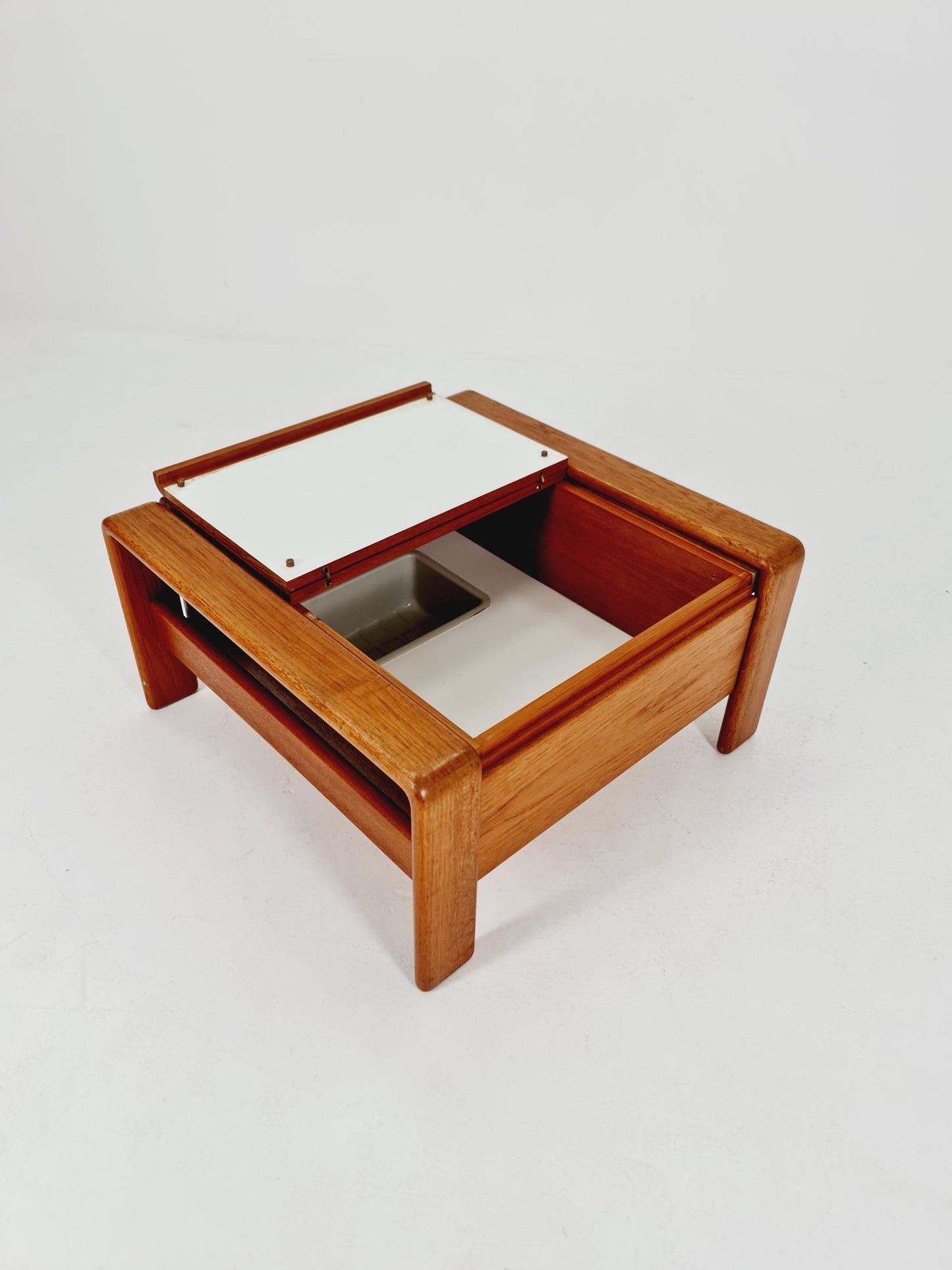 Danish Teak Coffee Table /Bar /Drinks cabinet By EMC Möbelfabrik , 1960s
