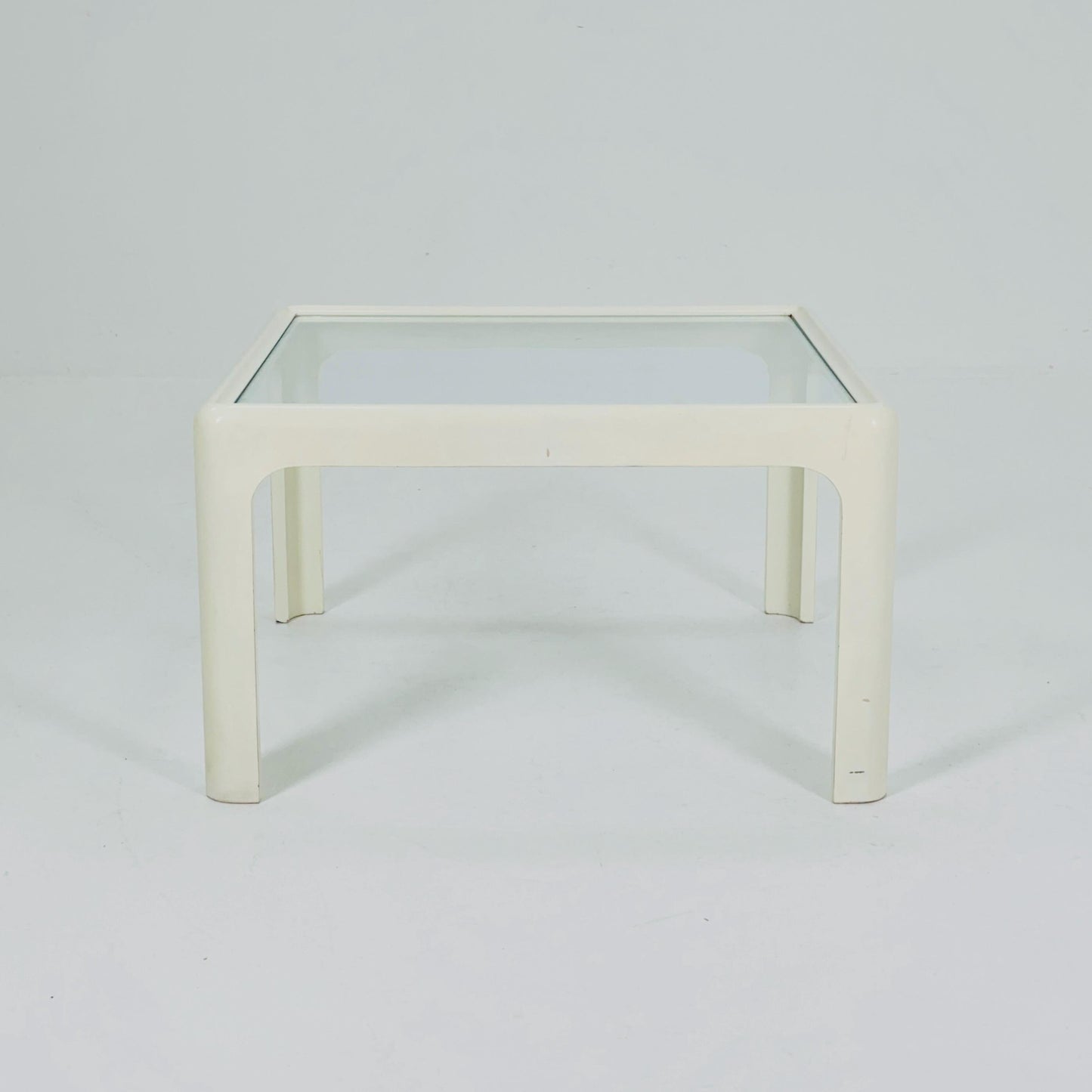 Mid century Coffee Table with Glass Top by Peter Ghyczy for Horn Collection, 1960s