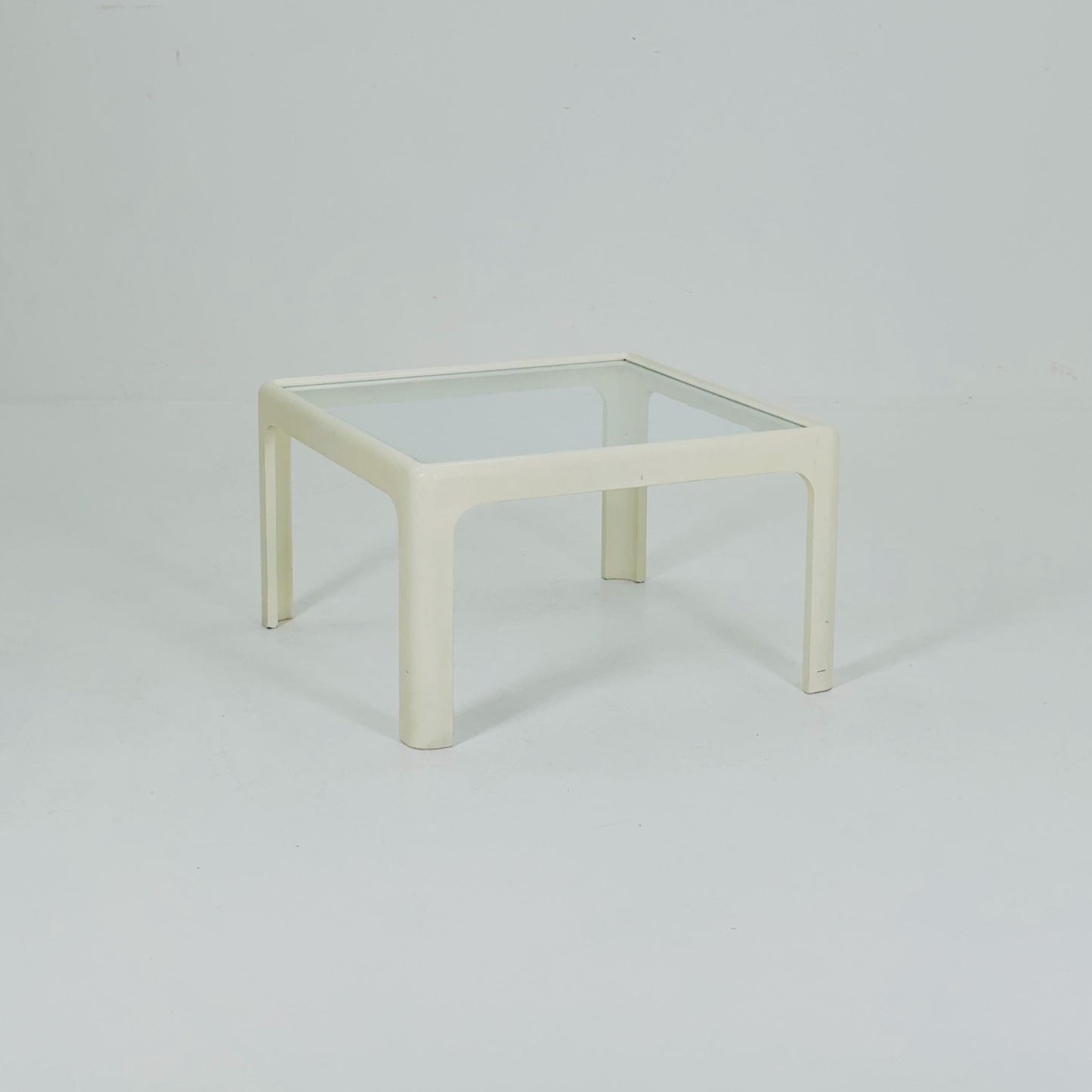 Mid century Coffee Table with Glass Top by Peter Ghyczy for Horn Collection, 1960s