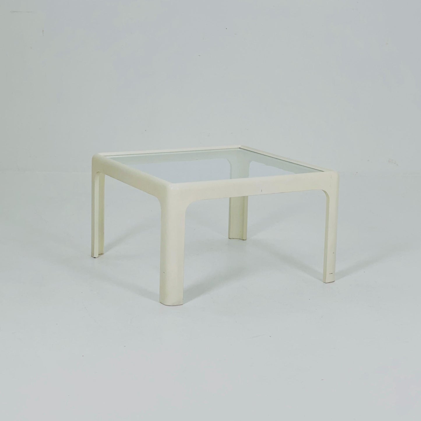 Mid century Coffee Table with Glass Top by Peter Ghyczy for Horn Collection, 1960s