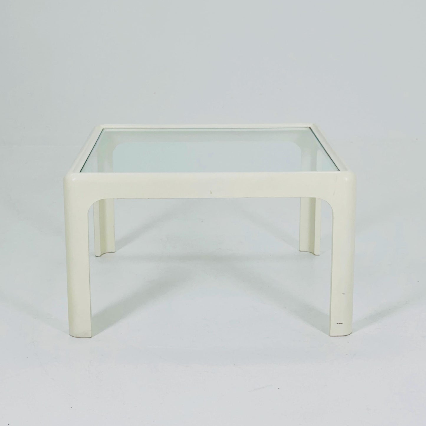 Mid century Coffee Table with Glass Top by Peter Ghyczy for Horn Collection, 1960s