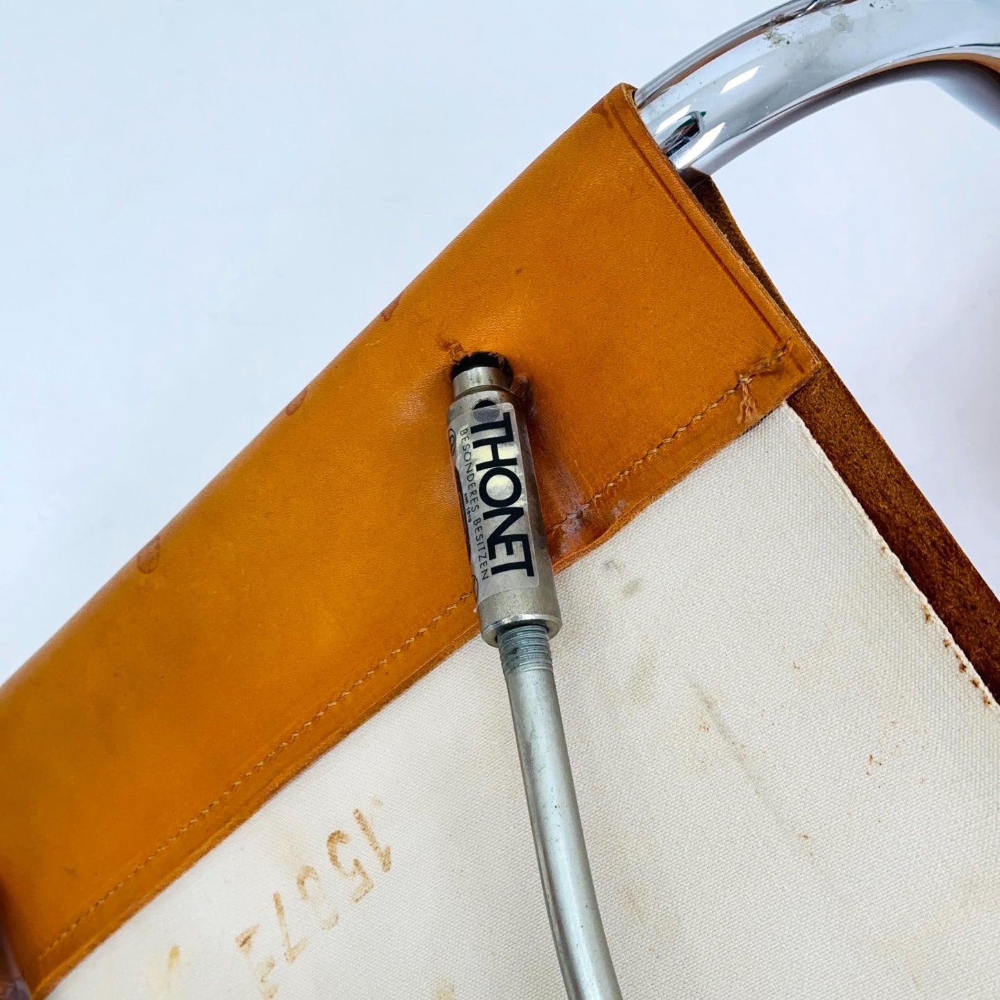 Set of 4 Mid-Century Vintage S33 Cognac Chairs by Mart Stam & Marcel Breuer from Thonet 1980s