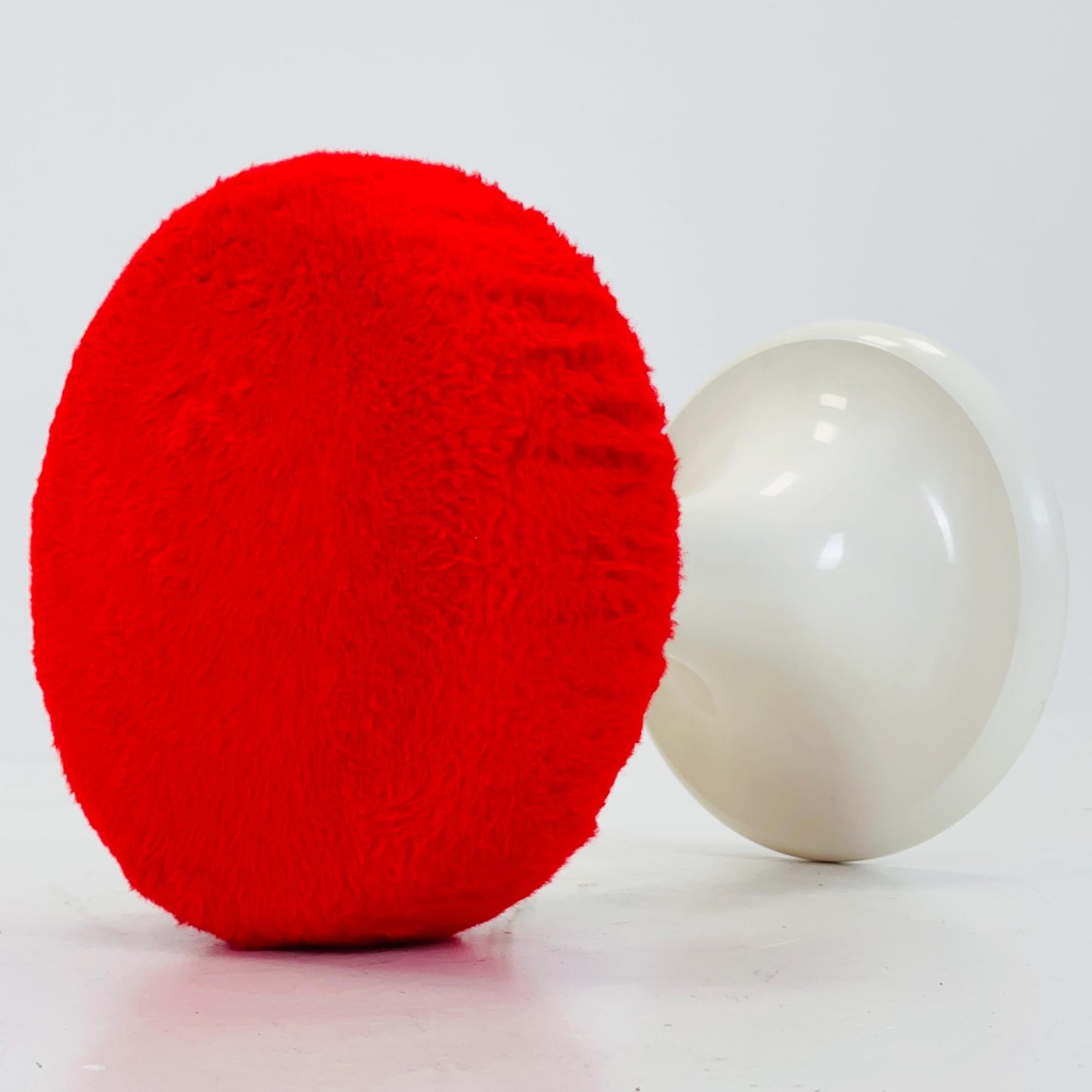 Space age white and red Emsa Tulip stool Germany 1970s