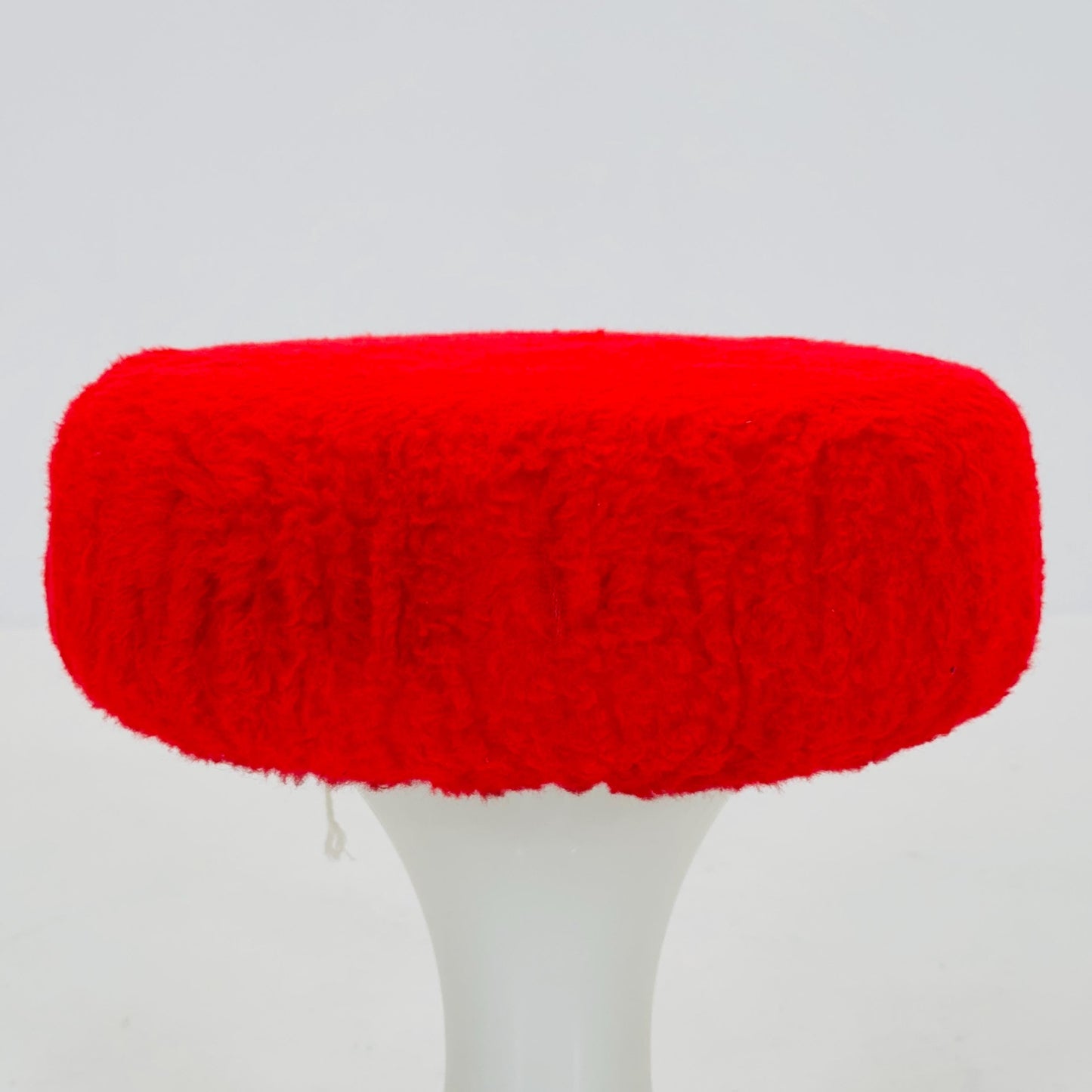 Space age white and red Emsa Tulip stool Germany 1970s