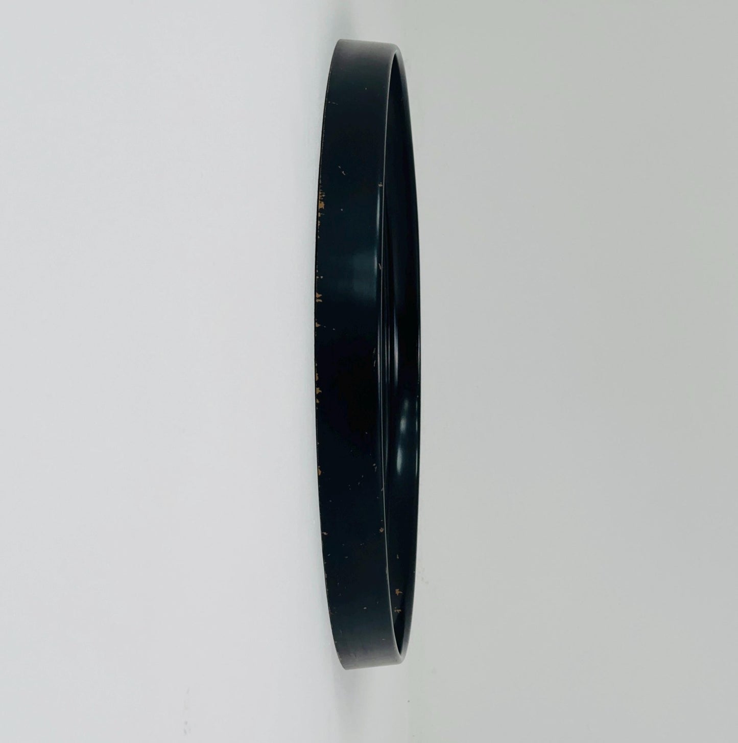 Space Age \Mid-Century Large black Round Wall mirror, 1970s Germany