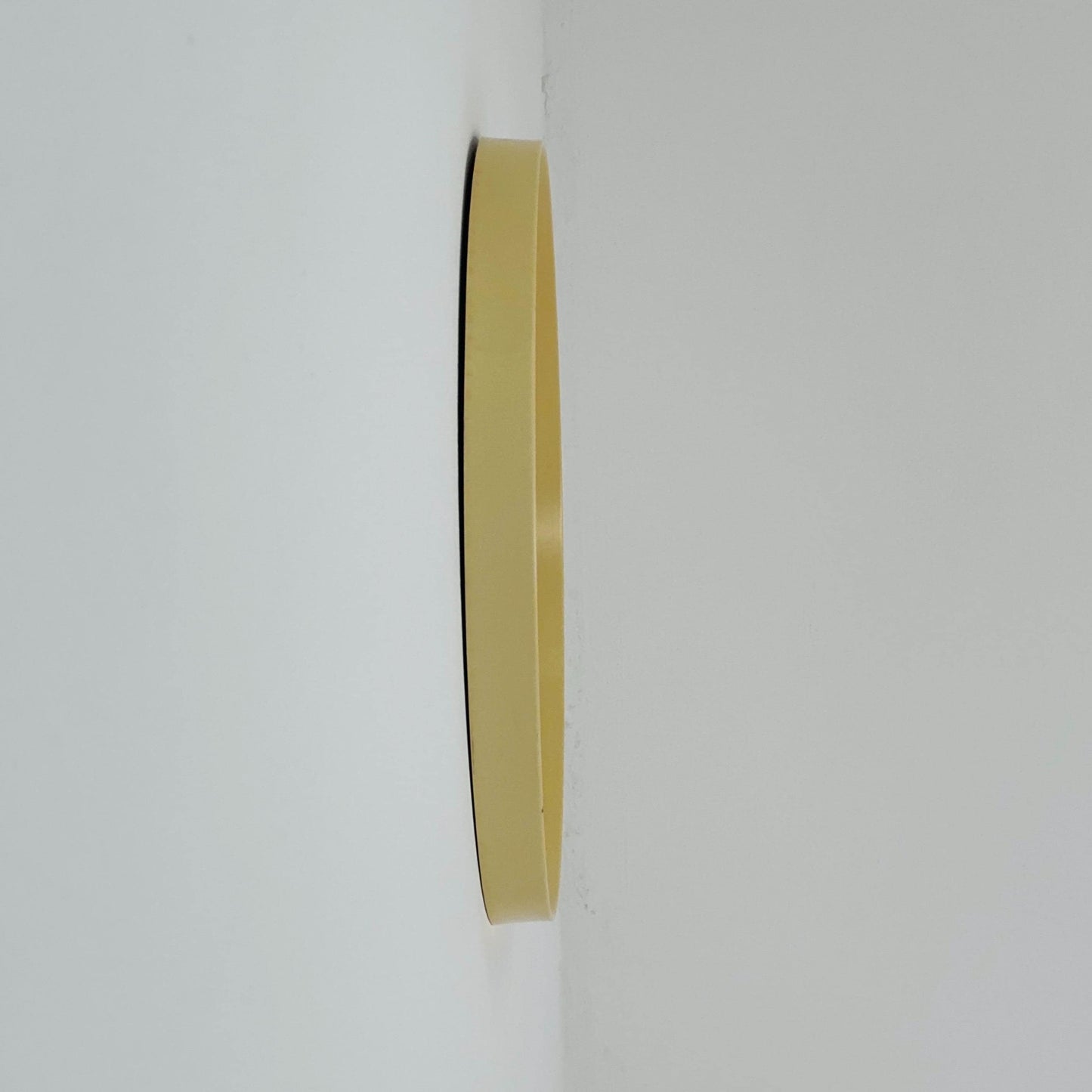 Space Age \Mid-Century beige Round Mirror, 1970s Germany